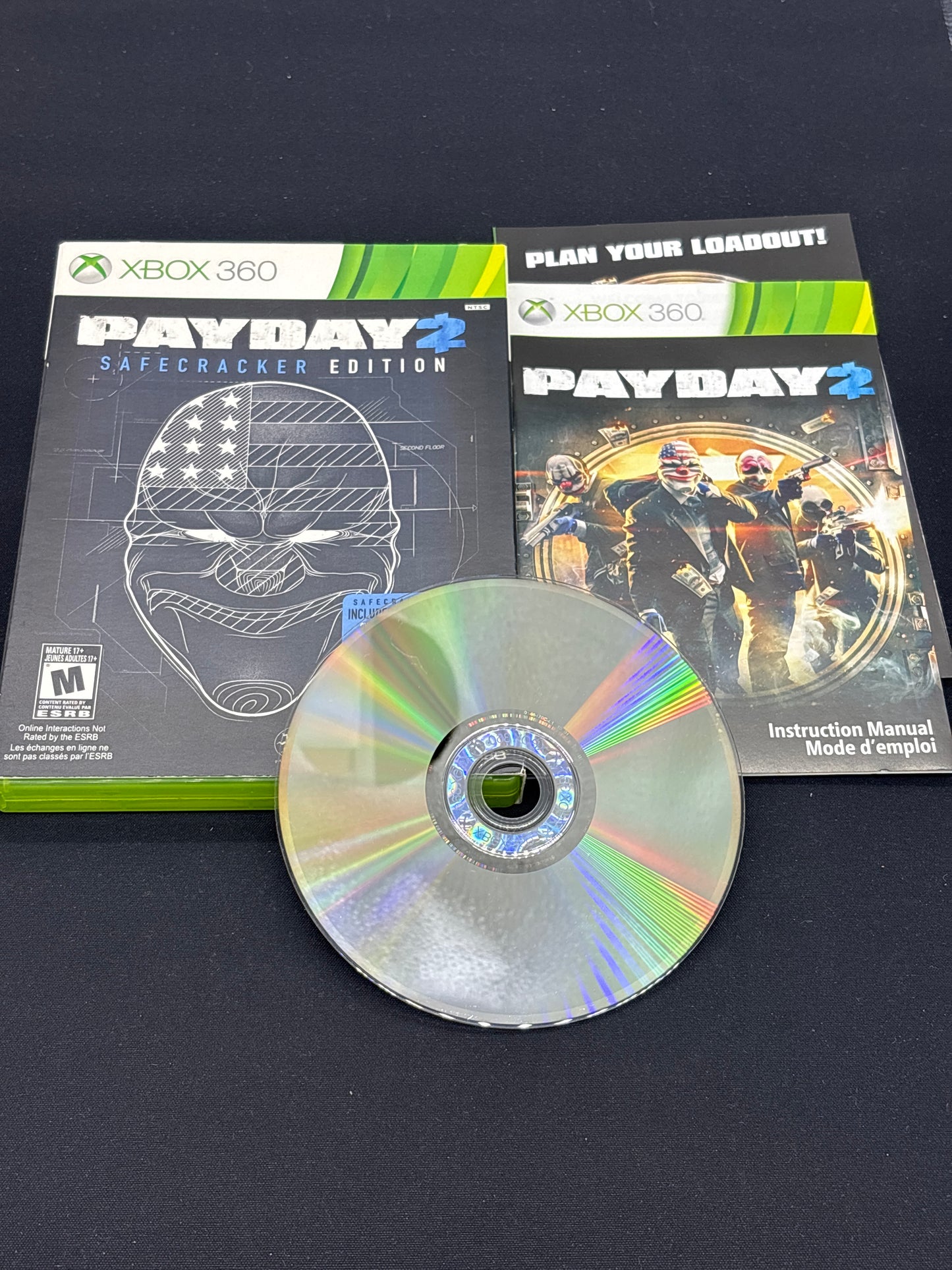 Auction Lot 140: XBOX 360 Payday 2 Safecracker Edition With Case & Disc