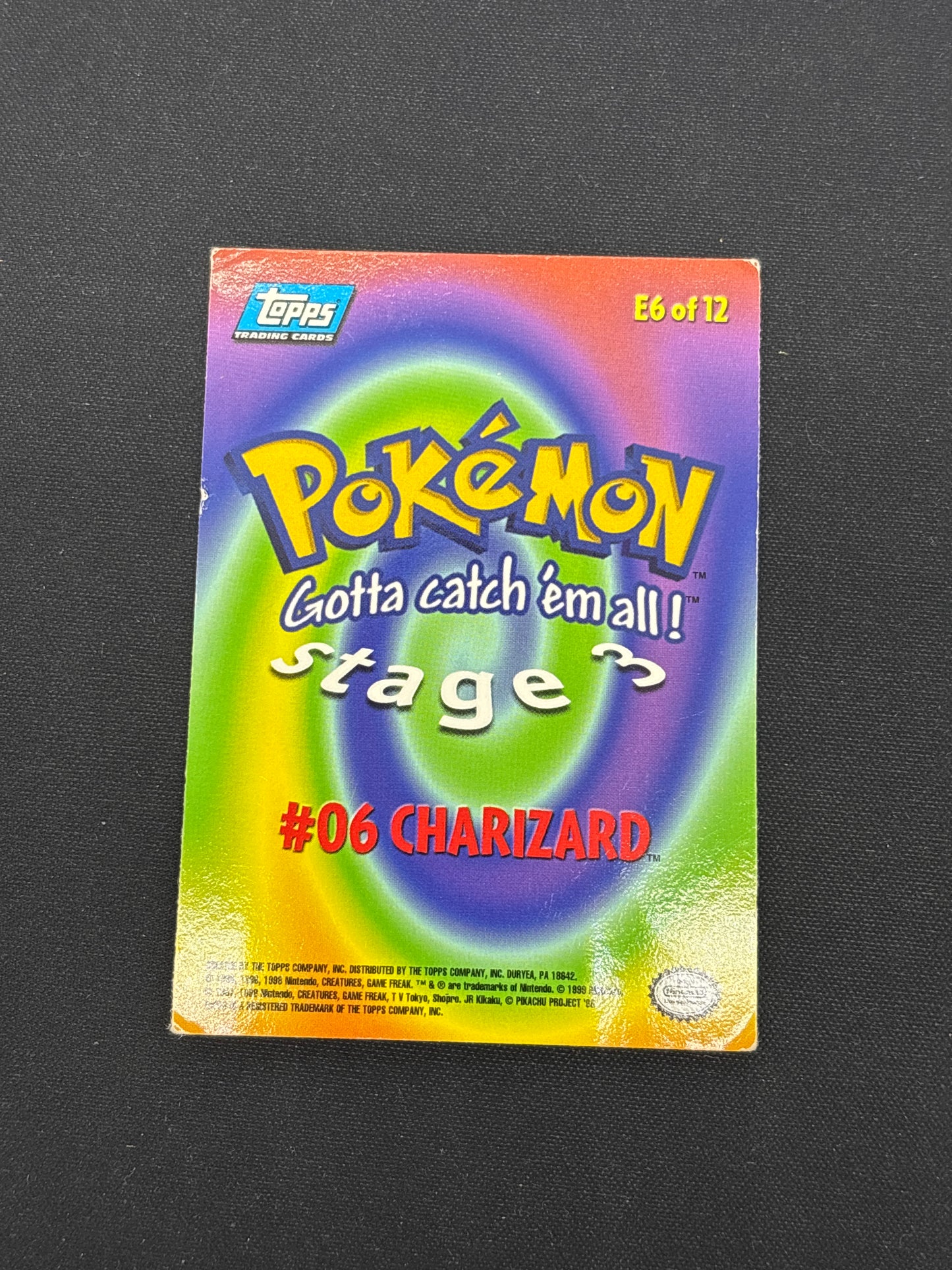 Auction Lot 487: Pokemon Topps Card Charizard Full Art Condition Vary