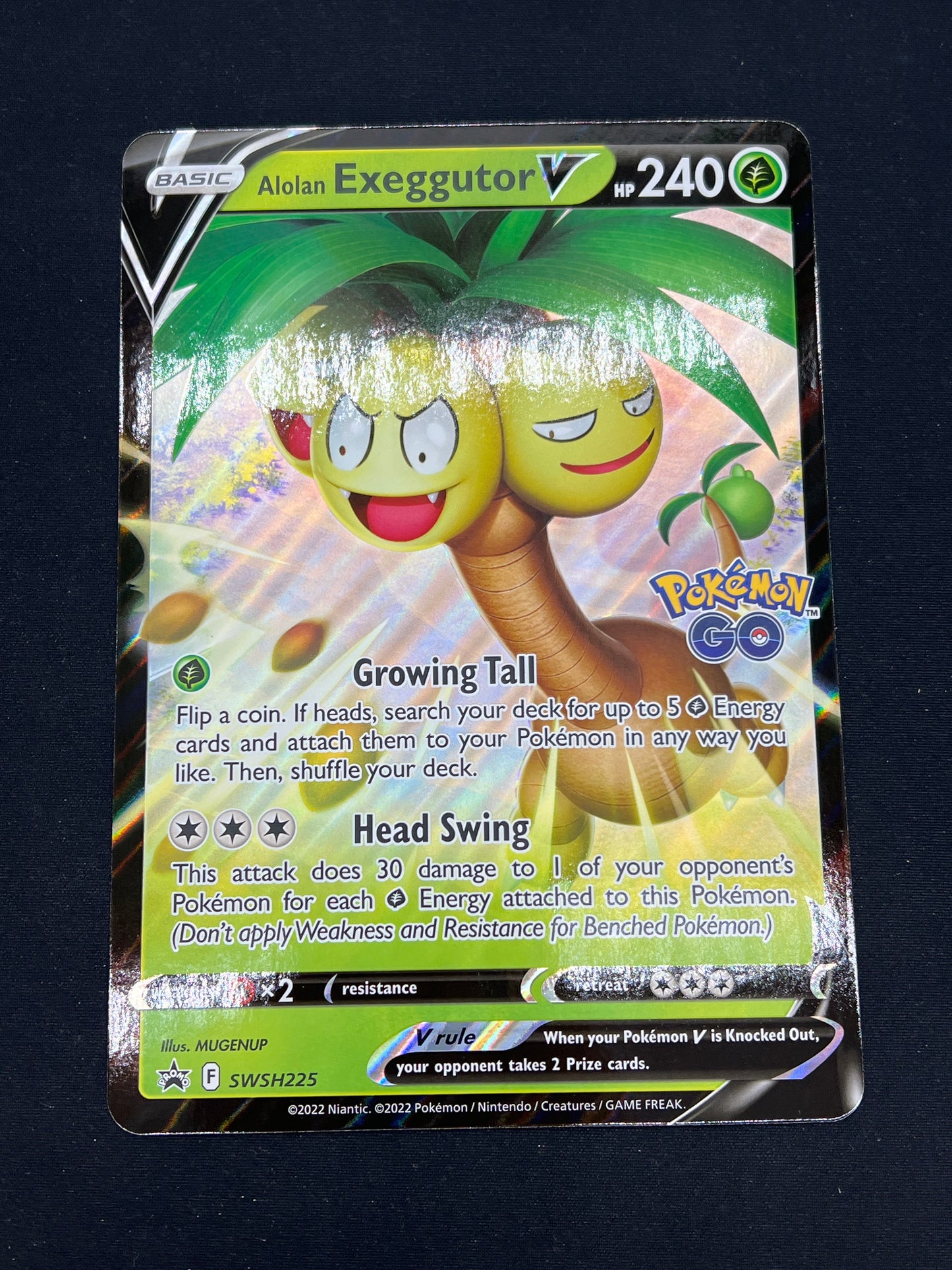 Auction Lot 105: Pokemon Cards Alolan Exeggutor V Jumbo Pokemon GO Conditions Vary