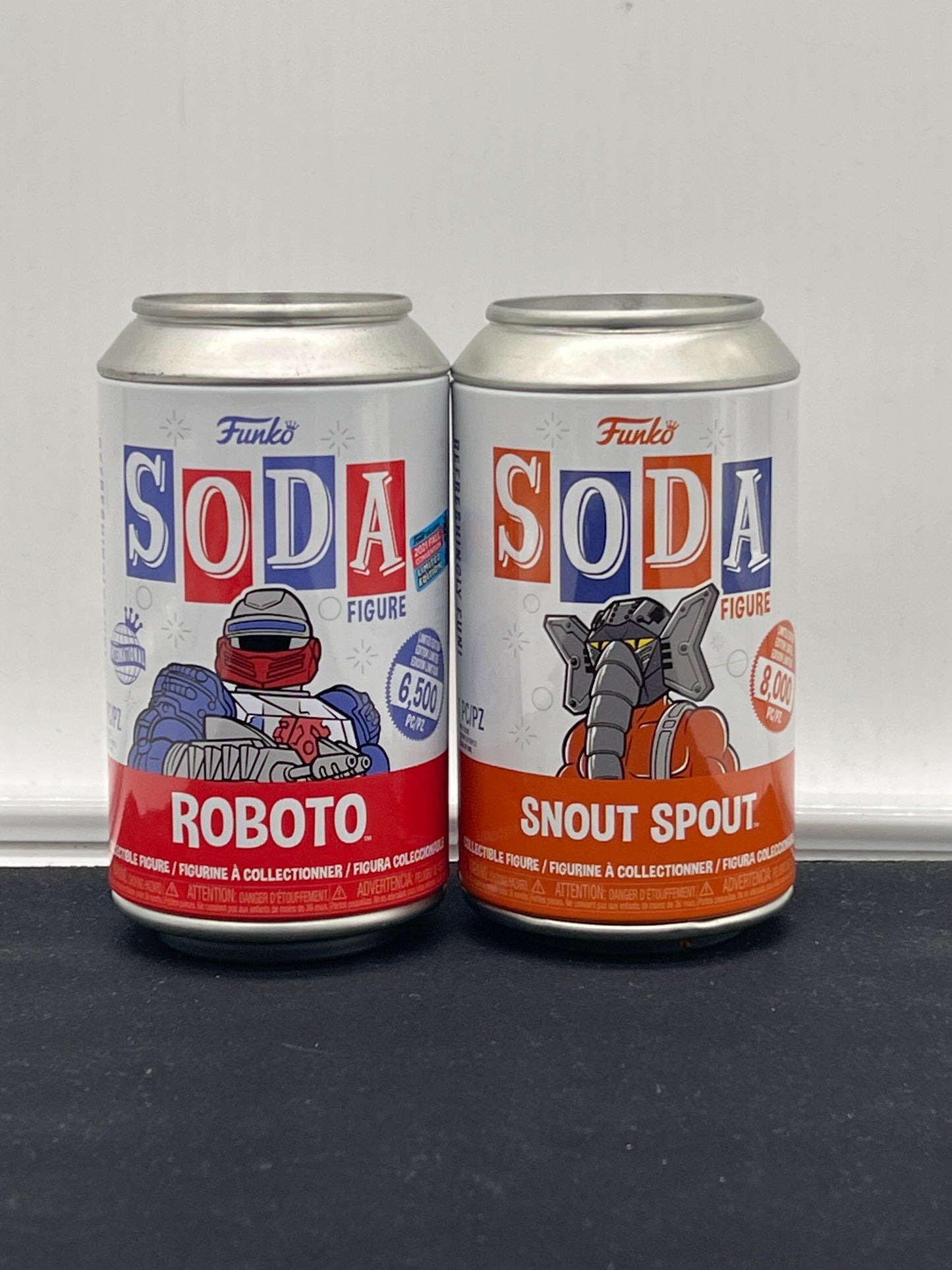 Auction Lot 51: Funko Soda Figures Roboto Snout Spout Lot of 2