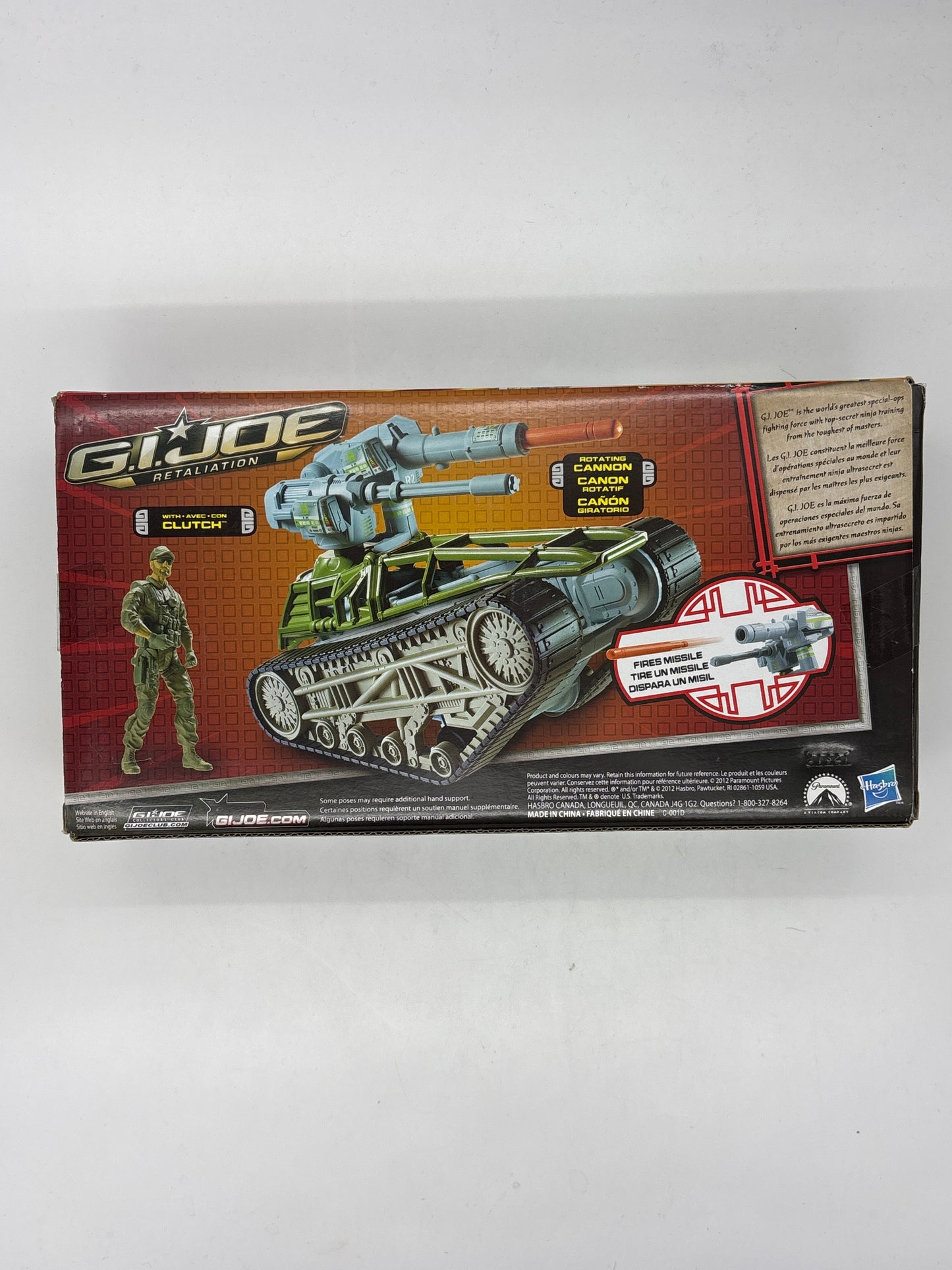 Auction Lot 33: GI Joe Retaliation Tread Ripper Tank Figure