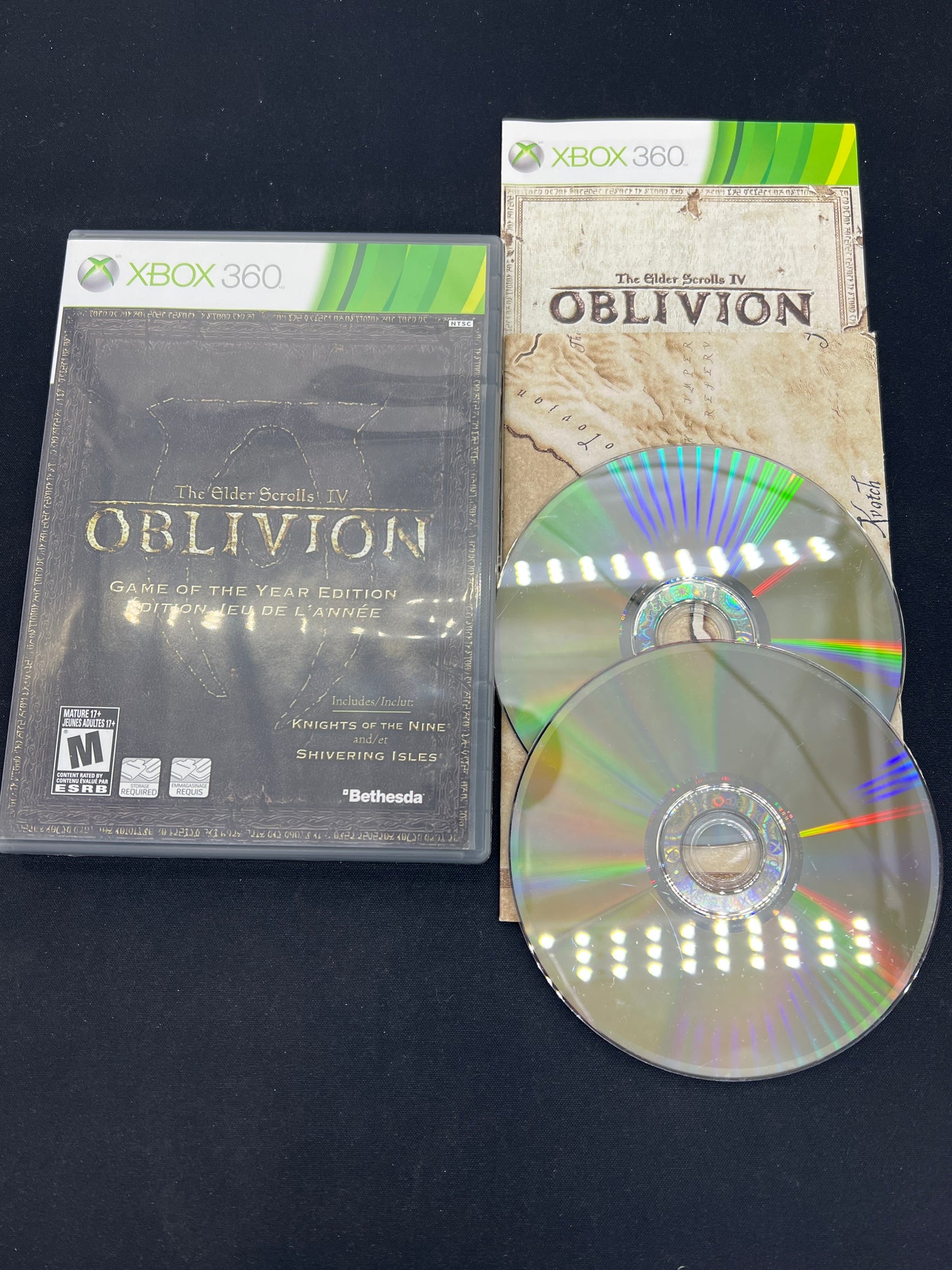 Auction Lot 221: XBOX 360 Video Game Lot of 2 Elder Scrolls Oblivion GOTY Skyrim GOTY CIB