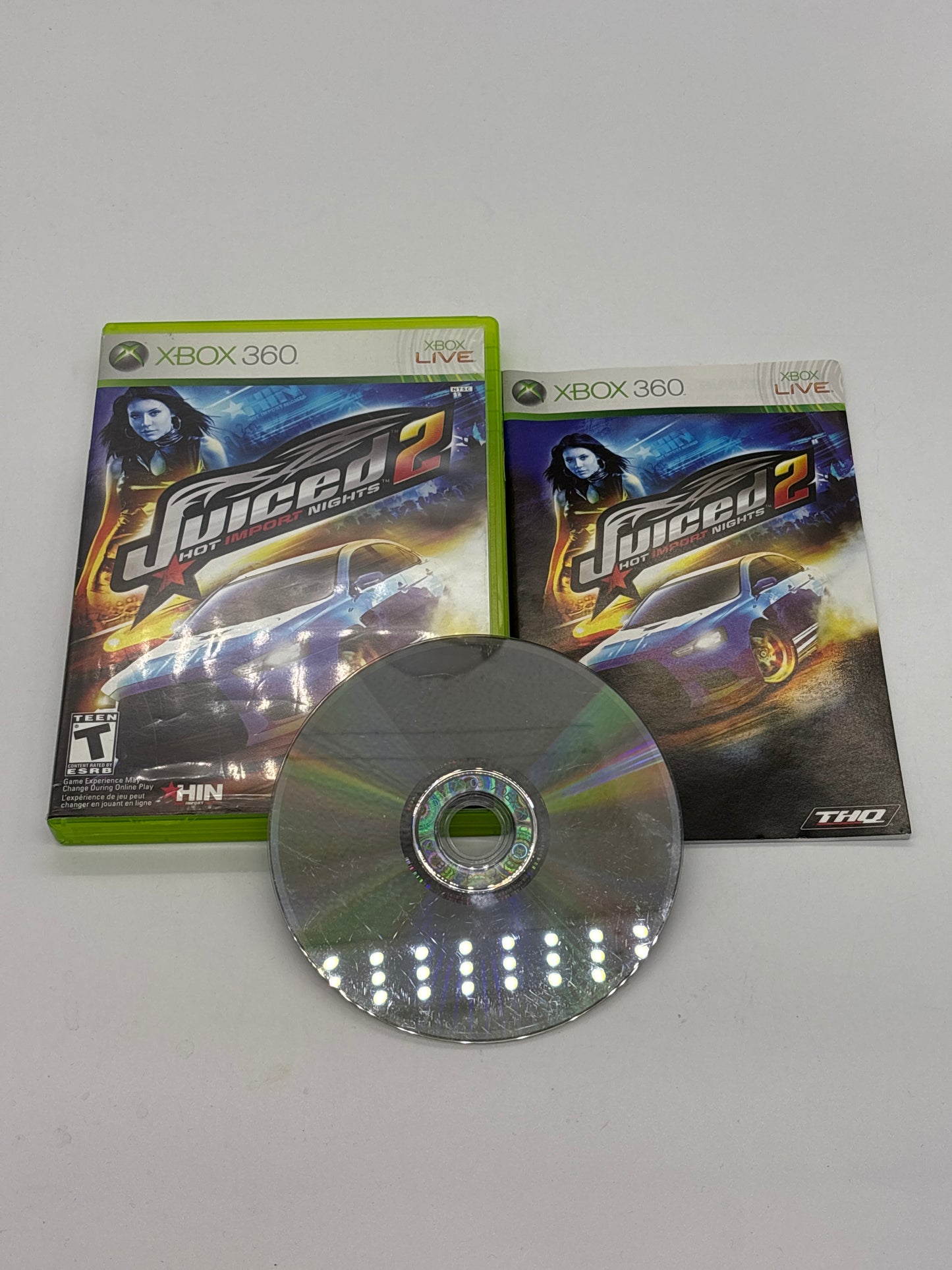 Auction Lot 166: Juiced 2 Hot Import Nights Video Game XBOX 360 CIB