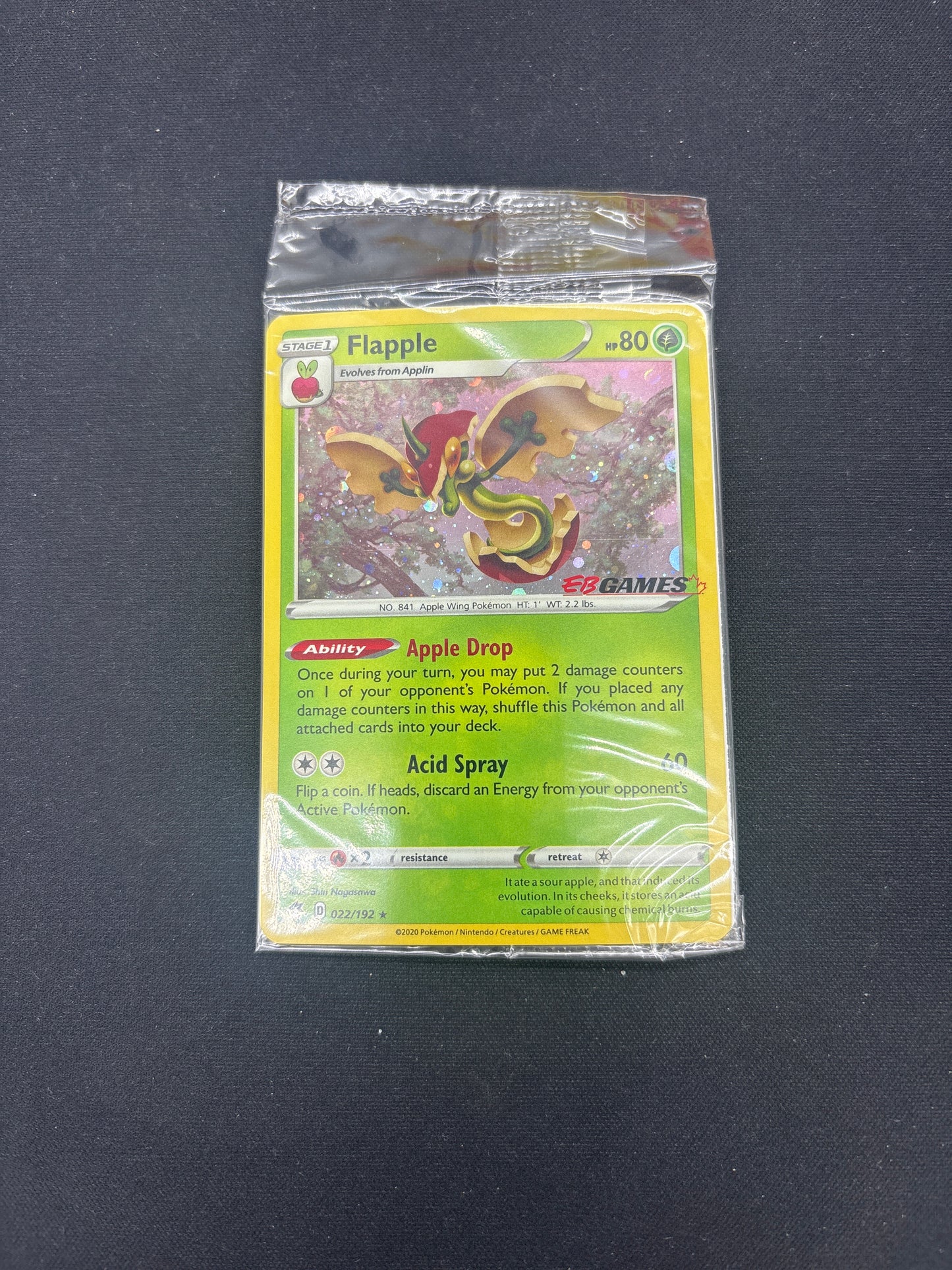 Auction Lot 274: Pokemon Card Flapple EB Games Sealed SWSH Promo Conditions Vary