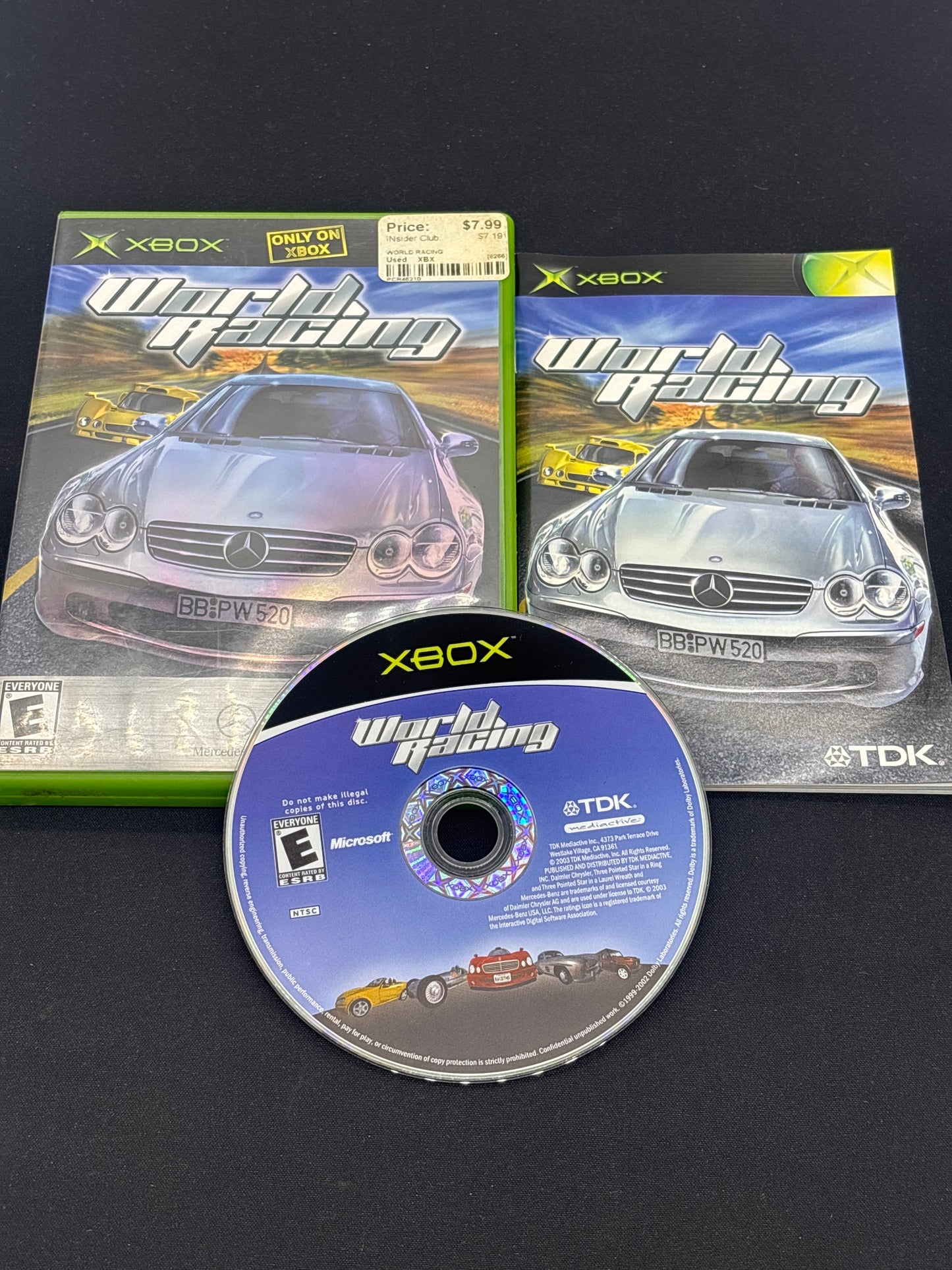 Auction Lot 126: XBOX Video Game World Racing CIB