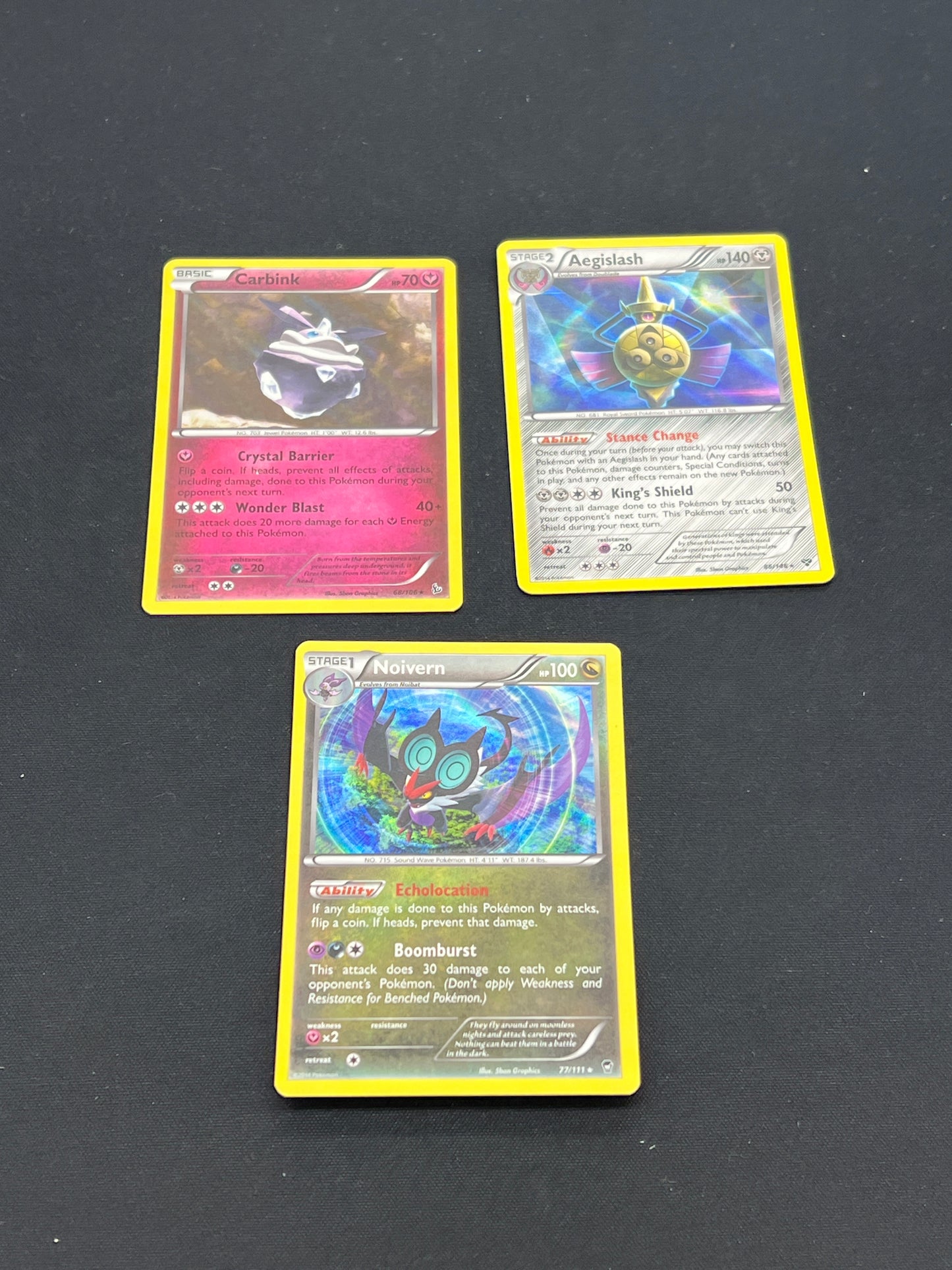 Auction Lot 233: Pokemon Cards Lot of 3 Assorted Holos Conditions Vary