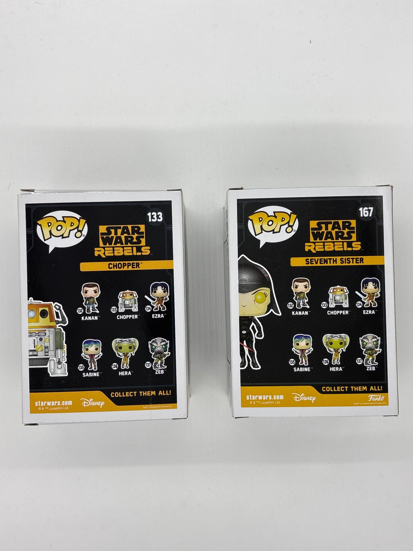 Auction Lot 168: Pop Funko Star Wars Rebels Series 133 167 Lot