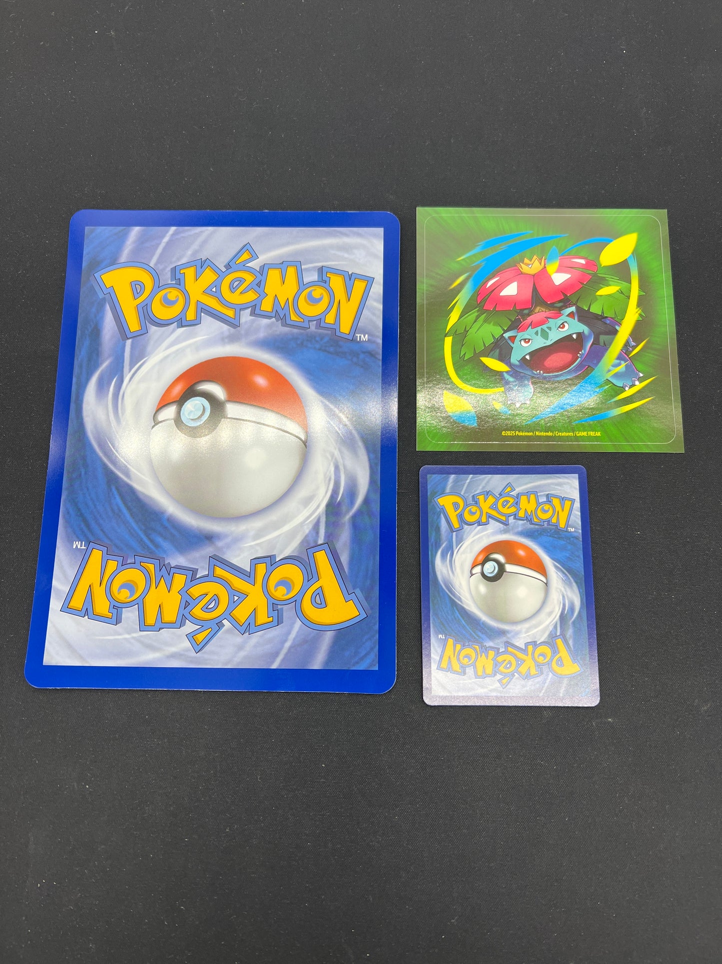 Auction Lot 23: Pokemon Cards JUMBO Mega Venusaur EX Lenticular Promo with Promo Card Condition Vary