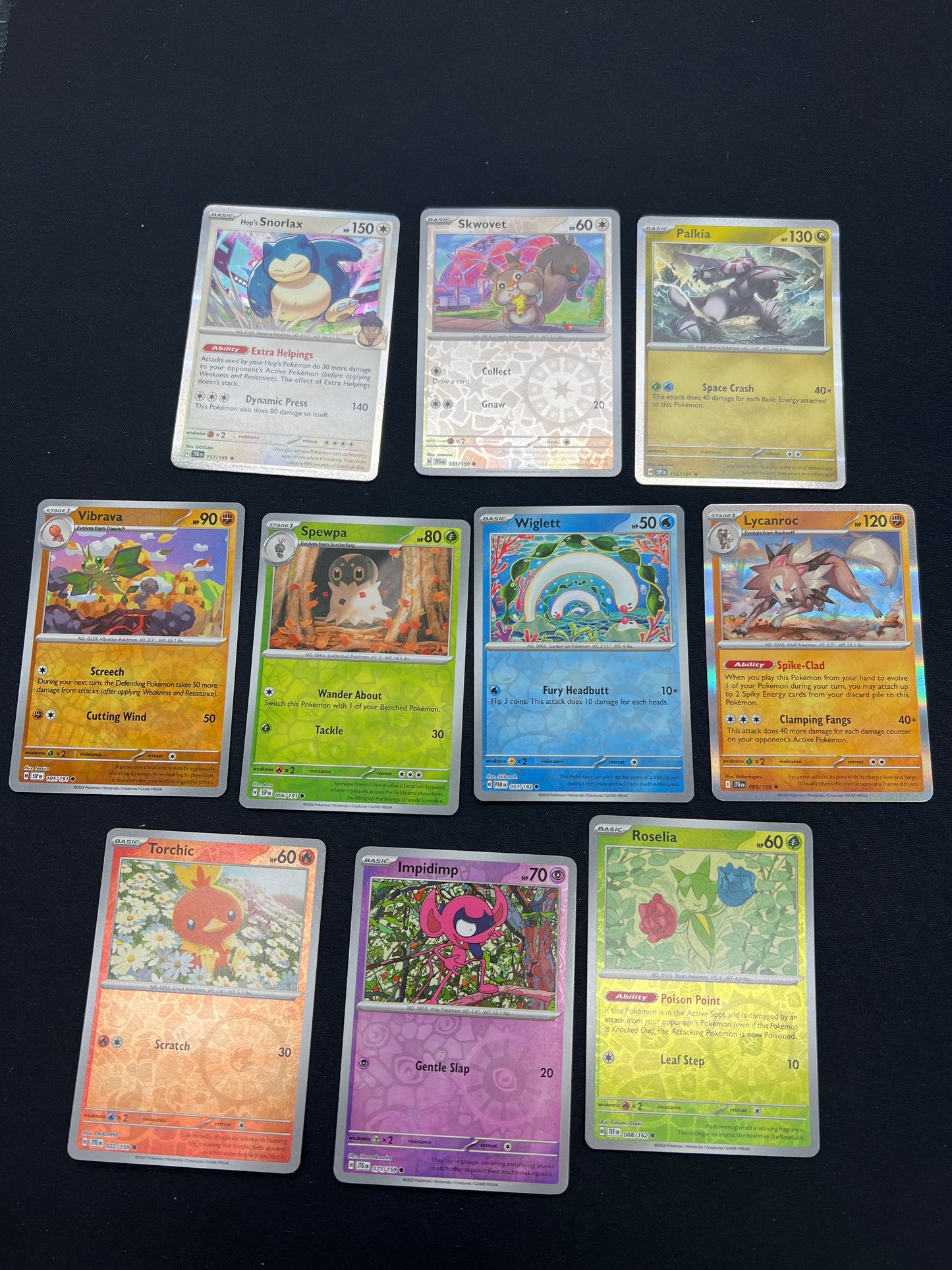 Auction Lot 254: Pokemon Cards Lot of 10 Assorted Reverse Holos Conditions Vary