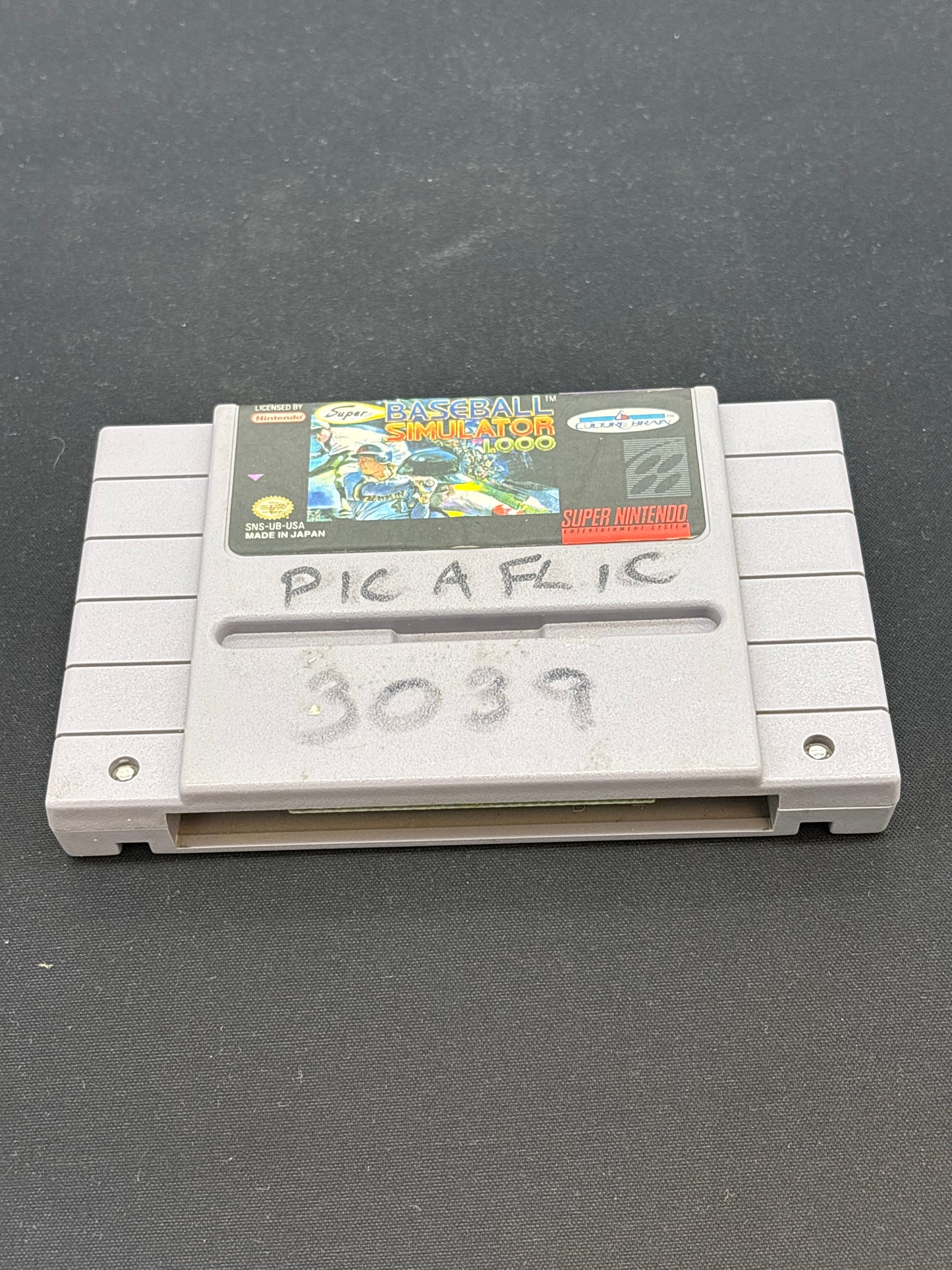 Auction Lot 91: SNES Video Game Super Baseball Simulator 1.000
