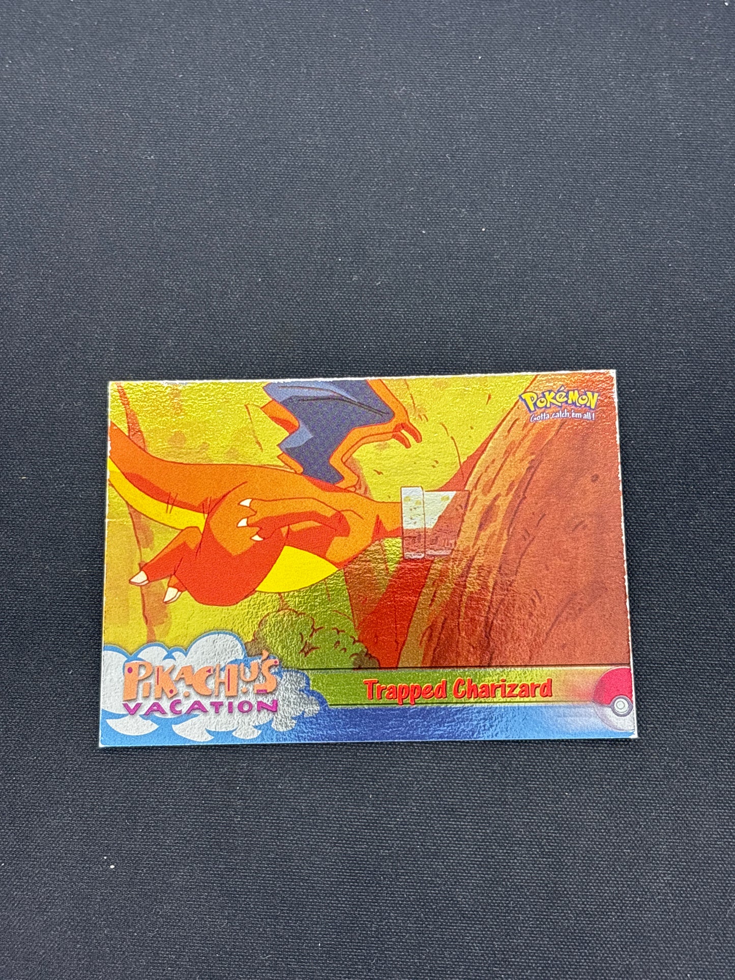 Auction Lot 485: Pokemon Topps Cards Trapped Charizard Holo Condition Vary