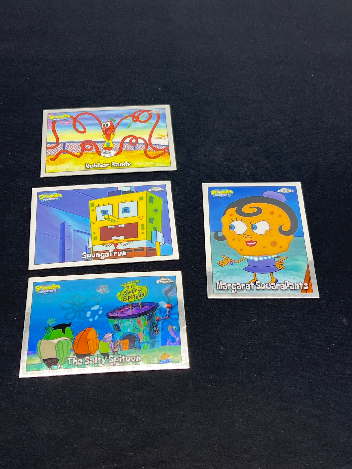 Auction Lot 255: Spongebob Cards Topps Chrome 25th Anniversary 2025 Base Cards Conditions Vary