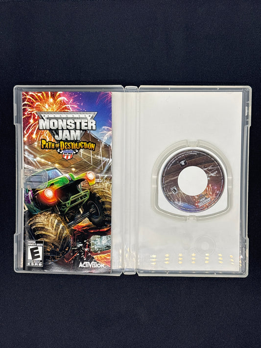 Auction Lot 379: Monster Jam Path of Destruction Video Game PSP CIB