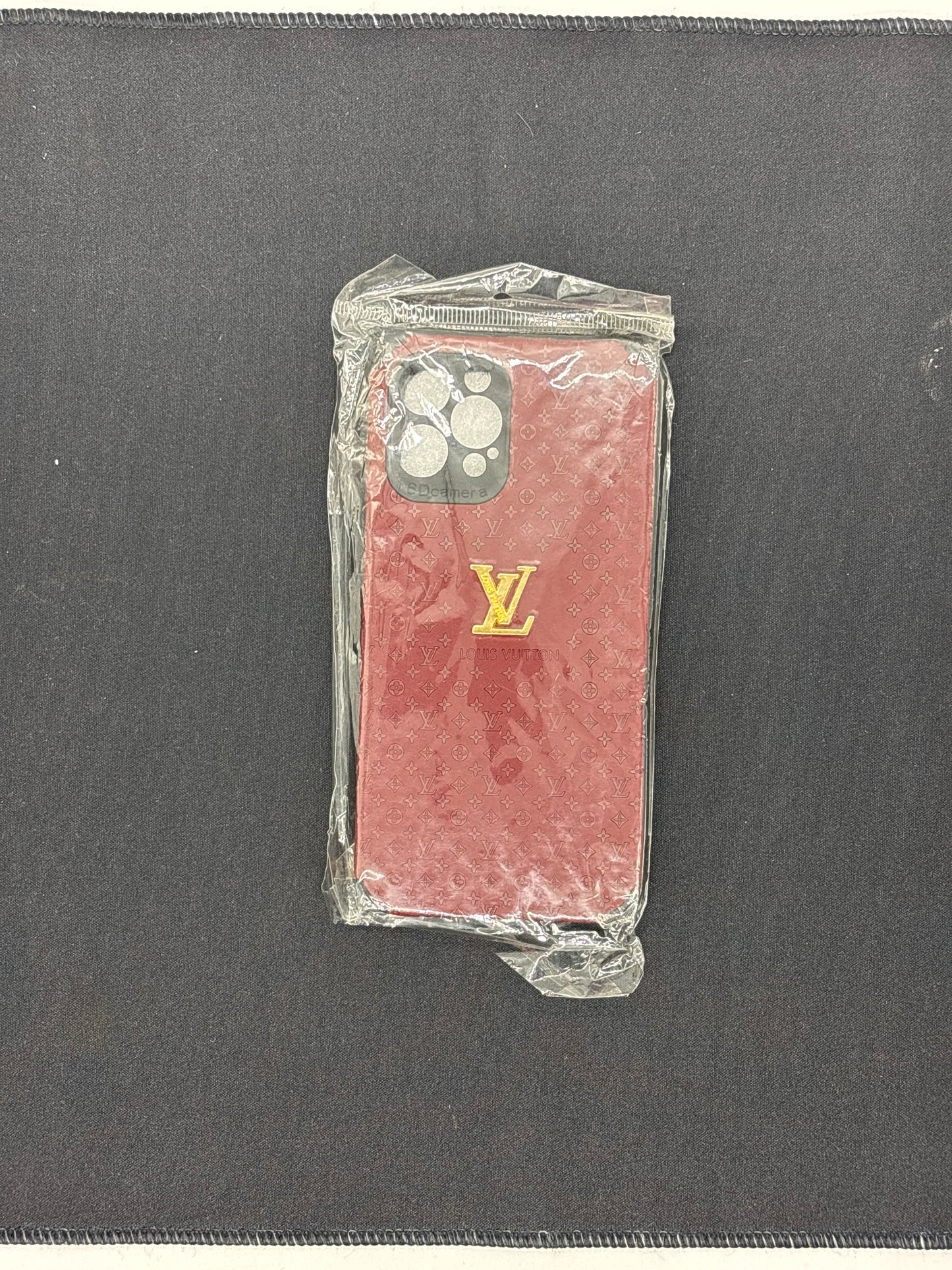 Auction Lot 92: IPhone 12 Pro Max Louis Vuitton Maroon Case Authenticity Unknown