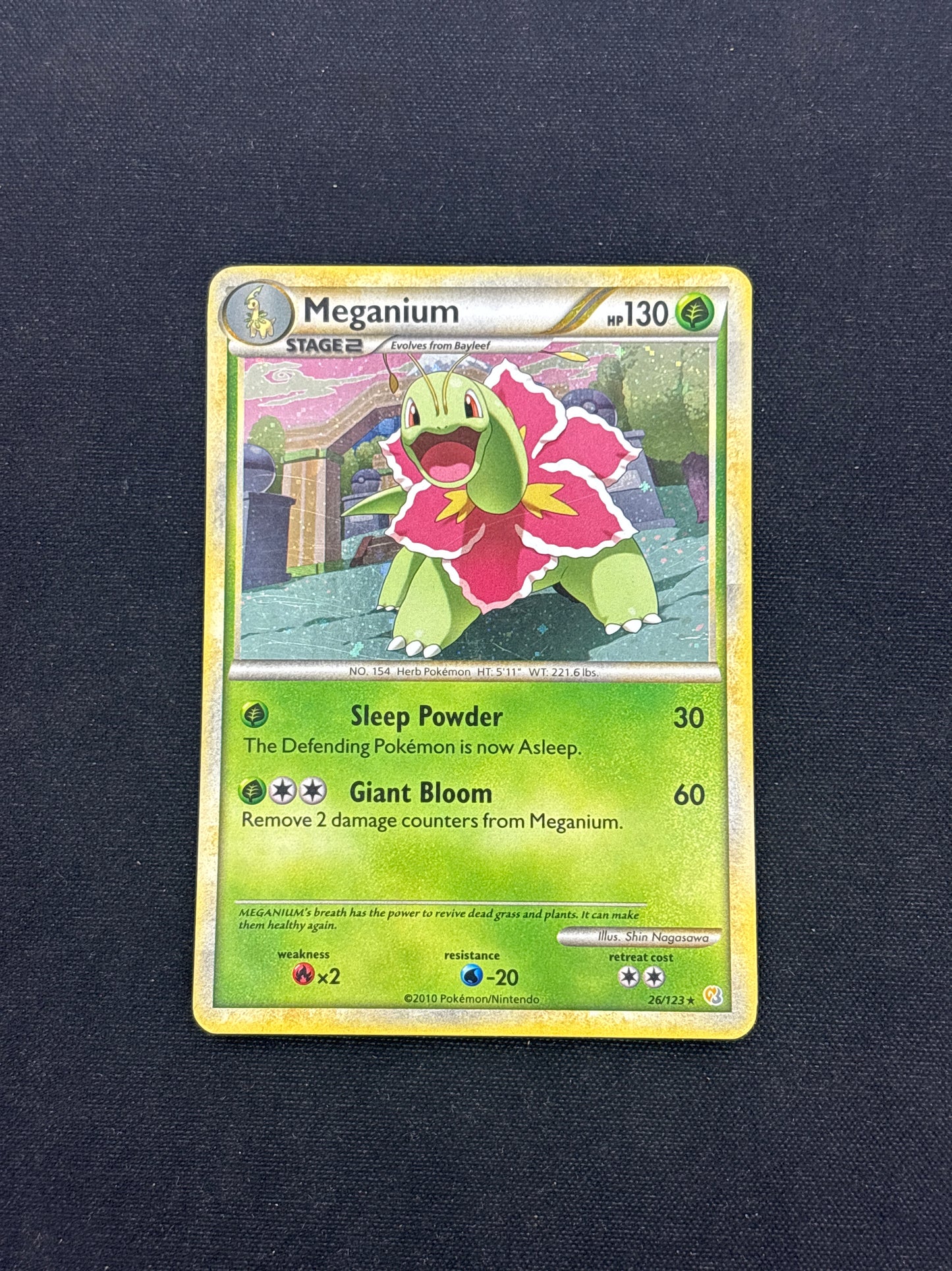 Auction Lot 265: Pokemon Cards HGSS Meganium Holo Rare Condition Vary