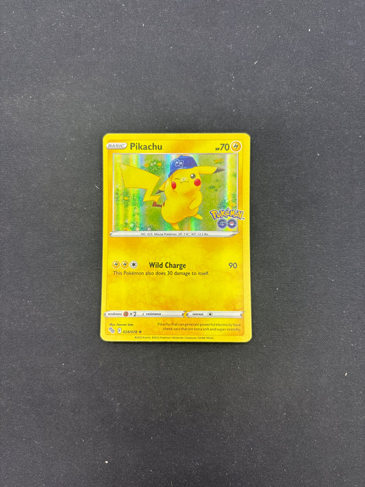 Auction Lot 493: Pokemon Cards Pikachu Pokemon Go Holo Card Condition Vary