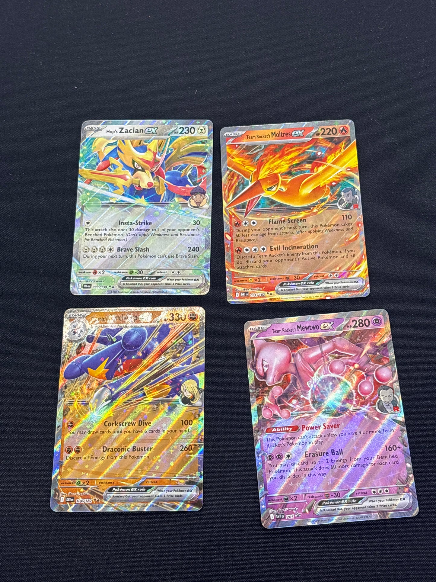 Auction Lot 405: Pokemon Cards Assorted Lot of 4 SV EX Conditions Vary