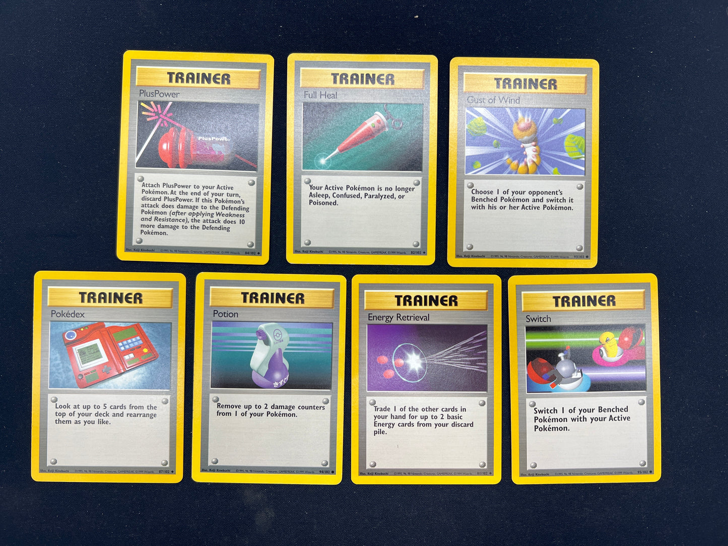 Auction Lot 380: Pokemon Cards WOTC Base Set Trainer Card Lot Conditions Vary