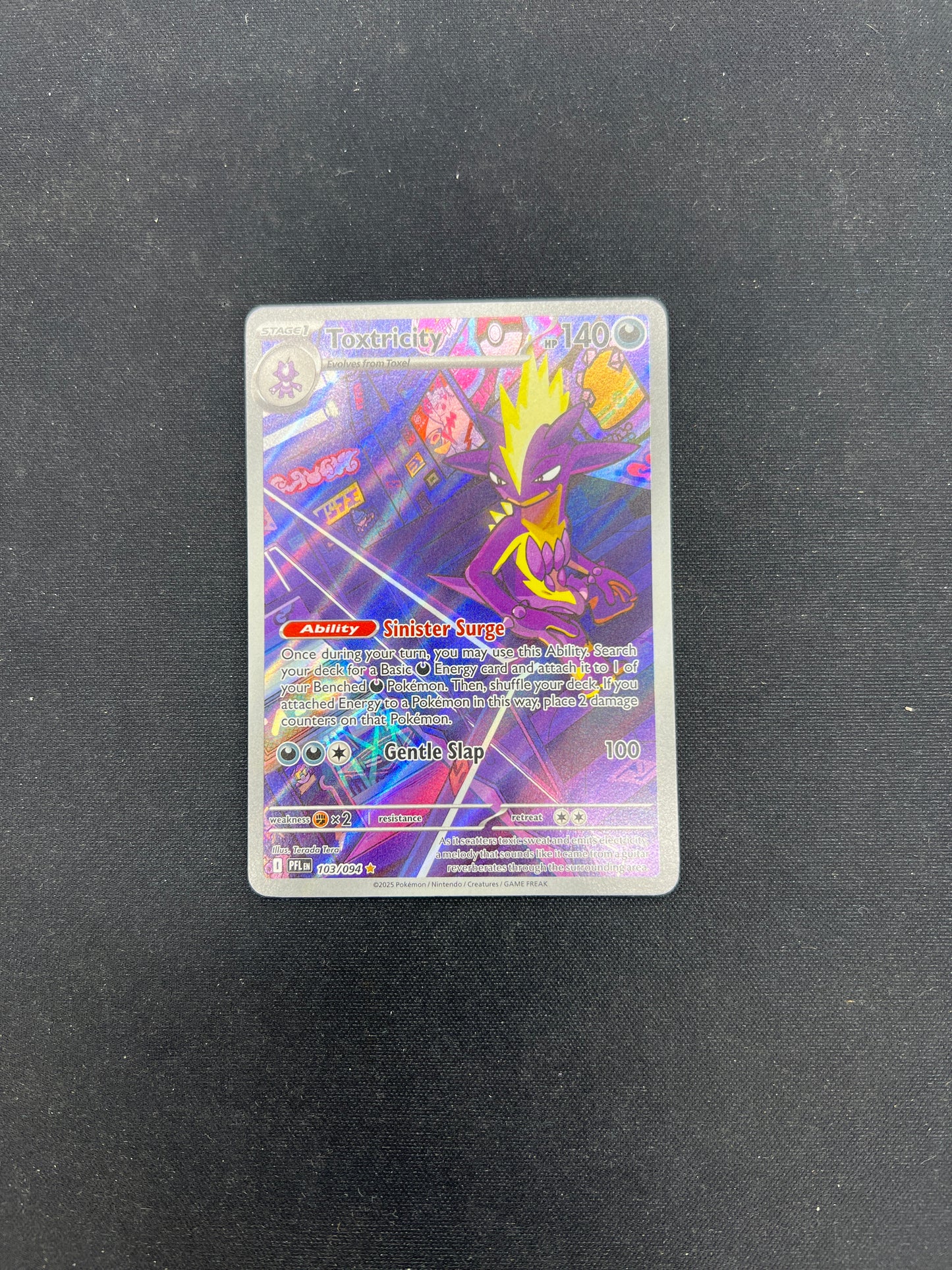 Auction Lot 287: Pokemon Cards PFL Toxtricity Illustration Rare Condition Vary