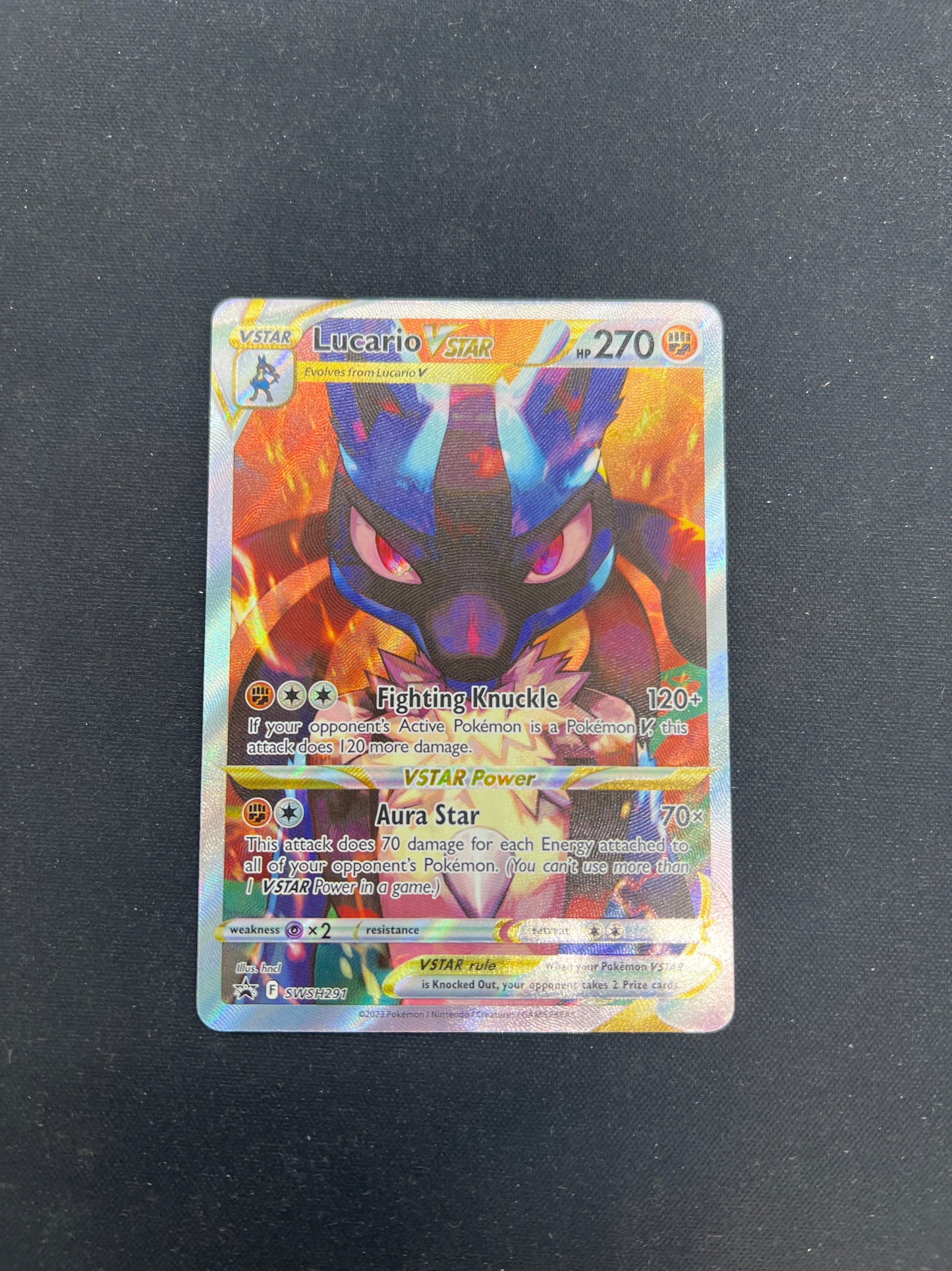 Auction Lot 7: Pokemon Cards Lucario VSTAR ETB Promo Condition Vary