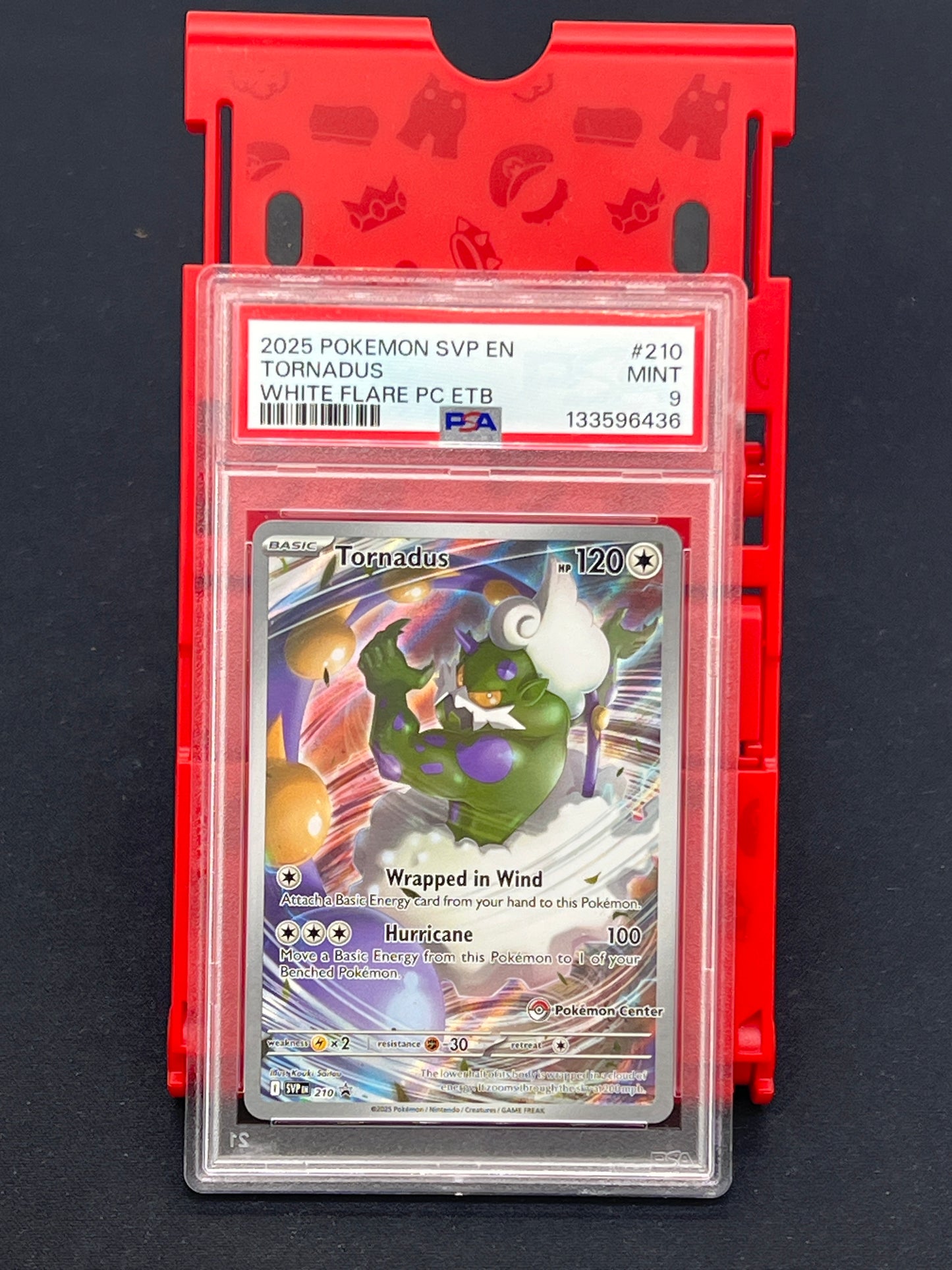 Auction Lot 123: PSA Graded 9 Pokemon Tornadus PC ETB Promo
