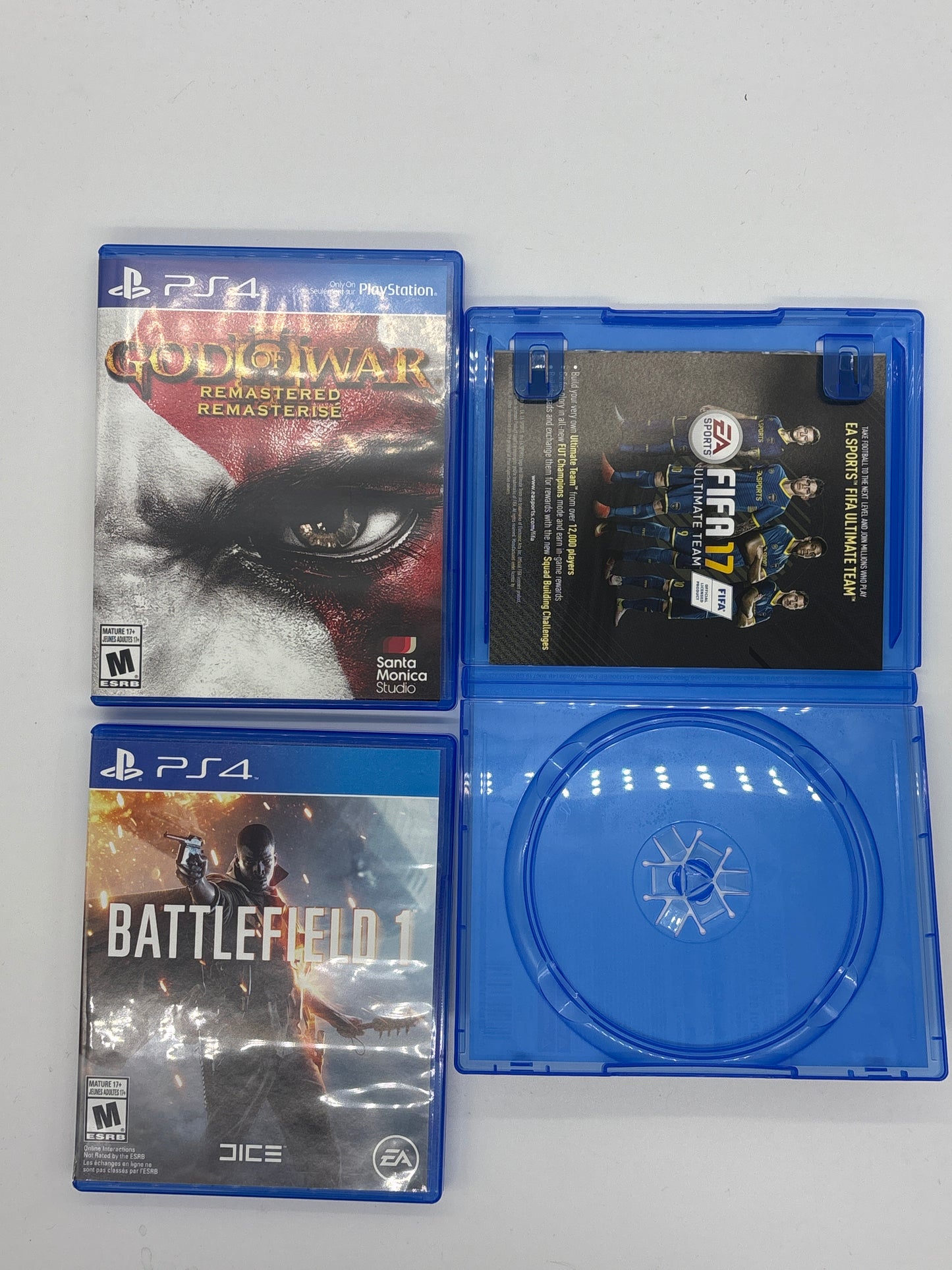 Auction Lot 134: PS4 Video Game Lot FIFA 17 Case and Manual Only