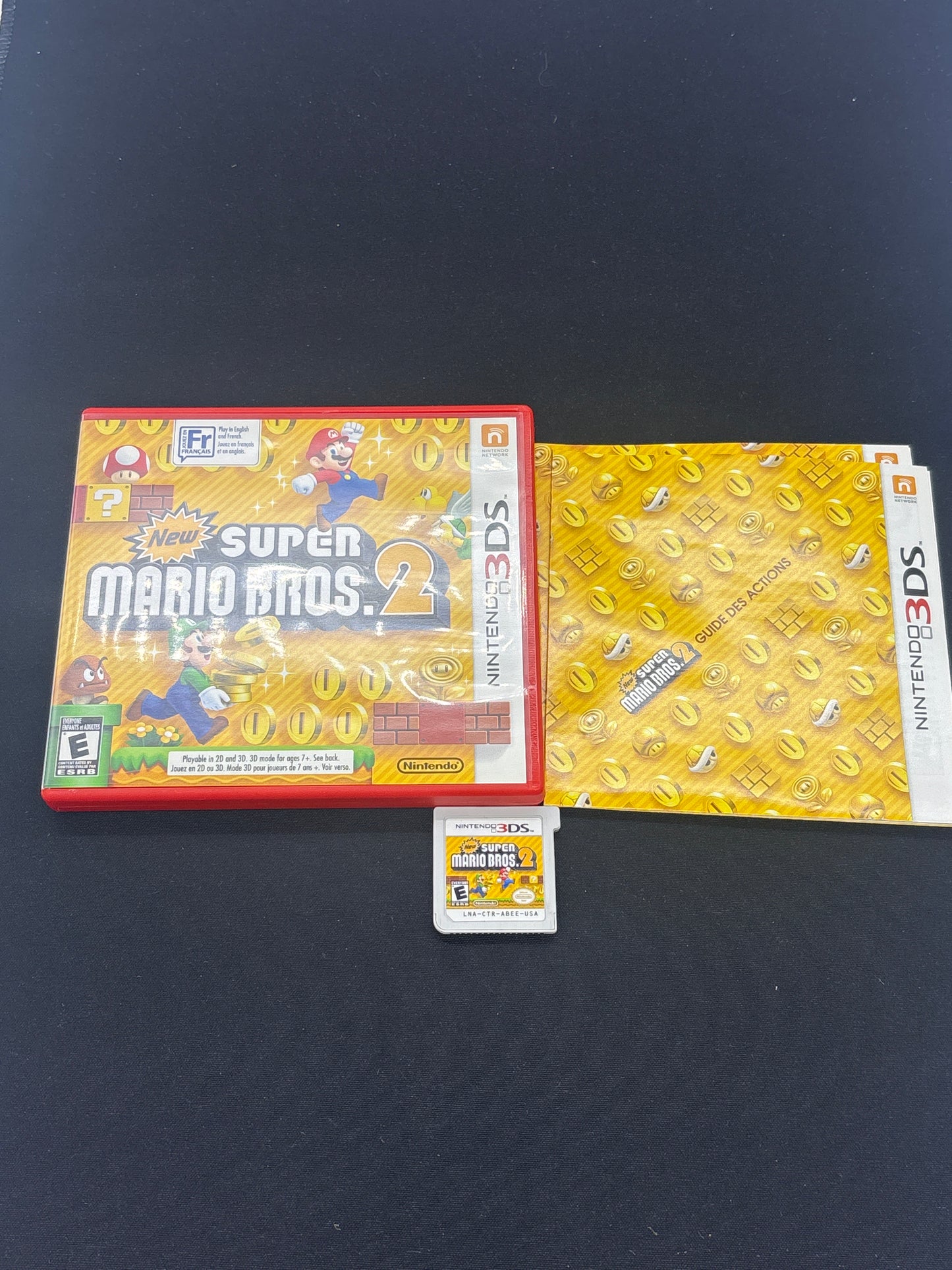 Auction Lot 35: Nintendo 3DS Super Mario Bros 2 with Case & Cartridge