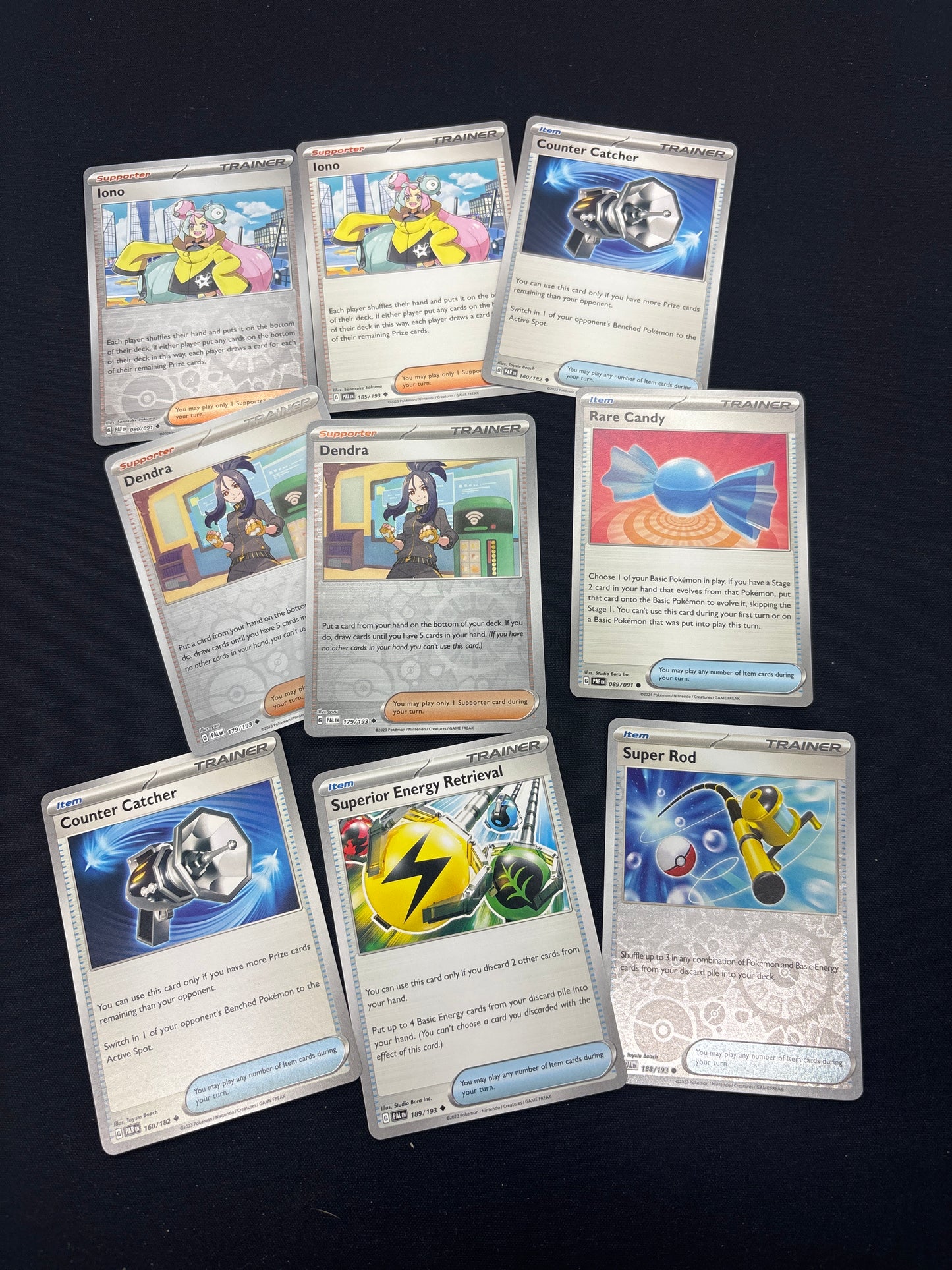 Auction Lot 247: Pokemon Trainer Card Lot 5 Conditions Vary