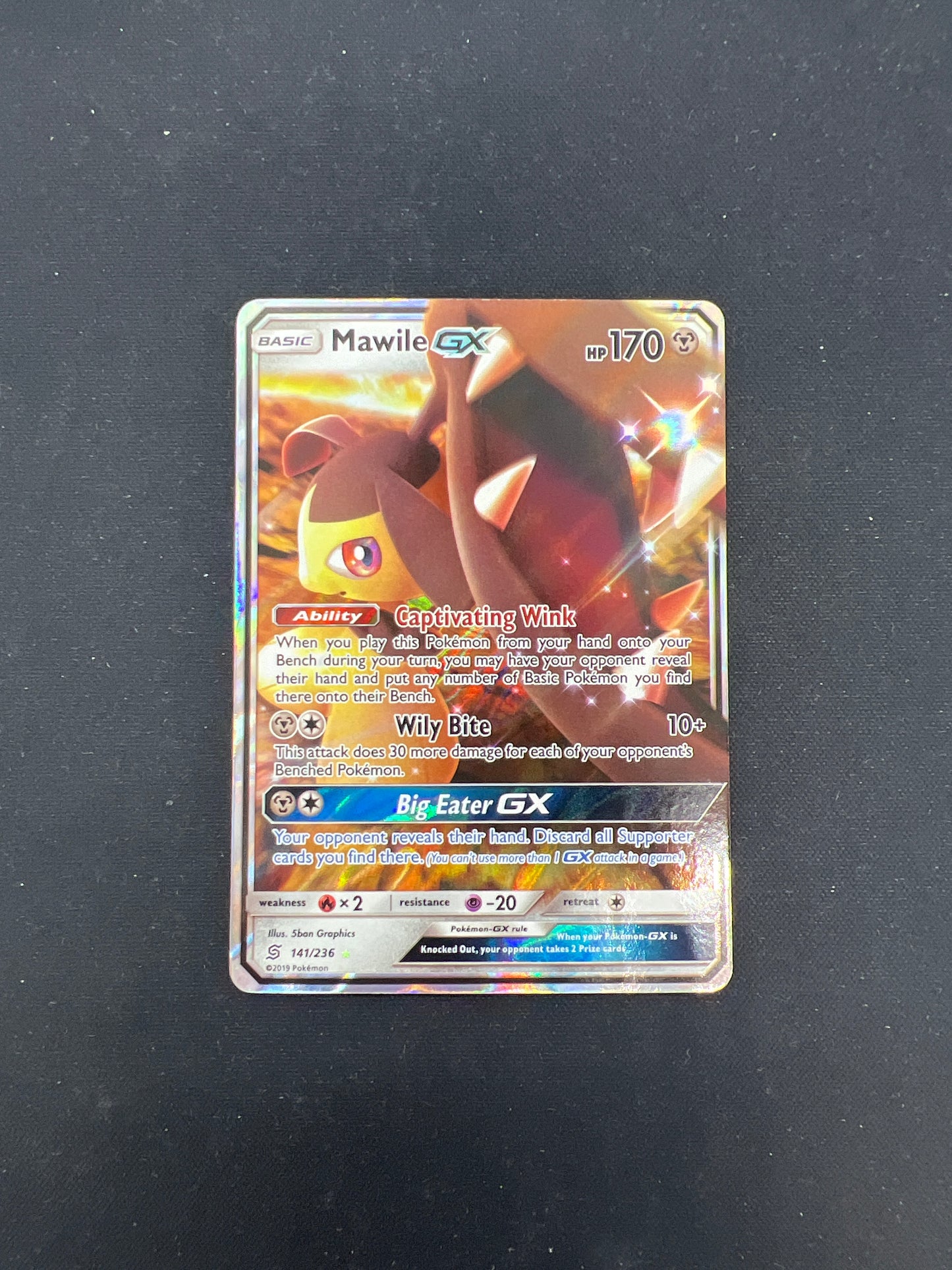 Auction Lot 240: Pokemon Cards Mawile GX Full Art Condition Vary