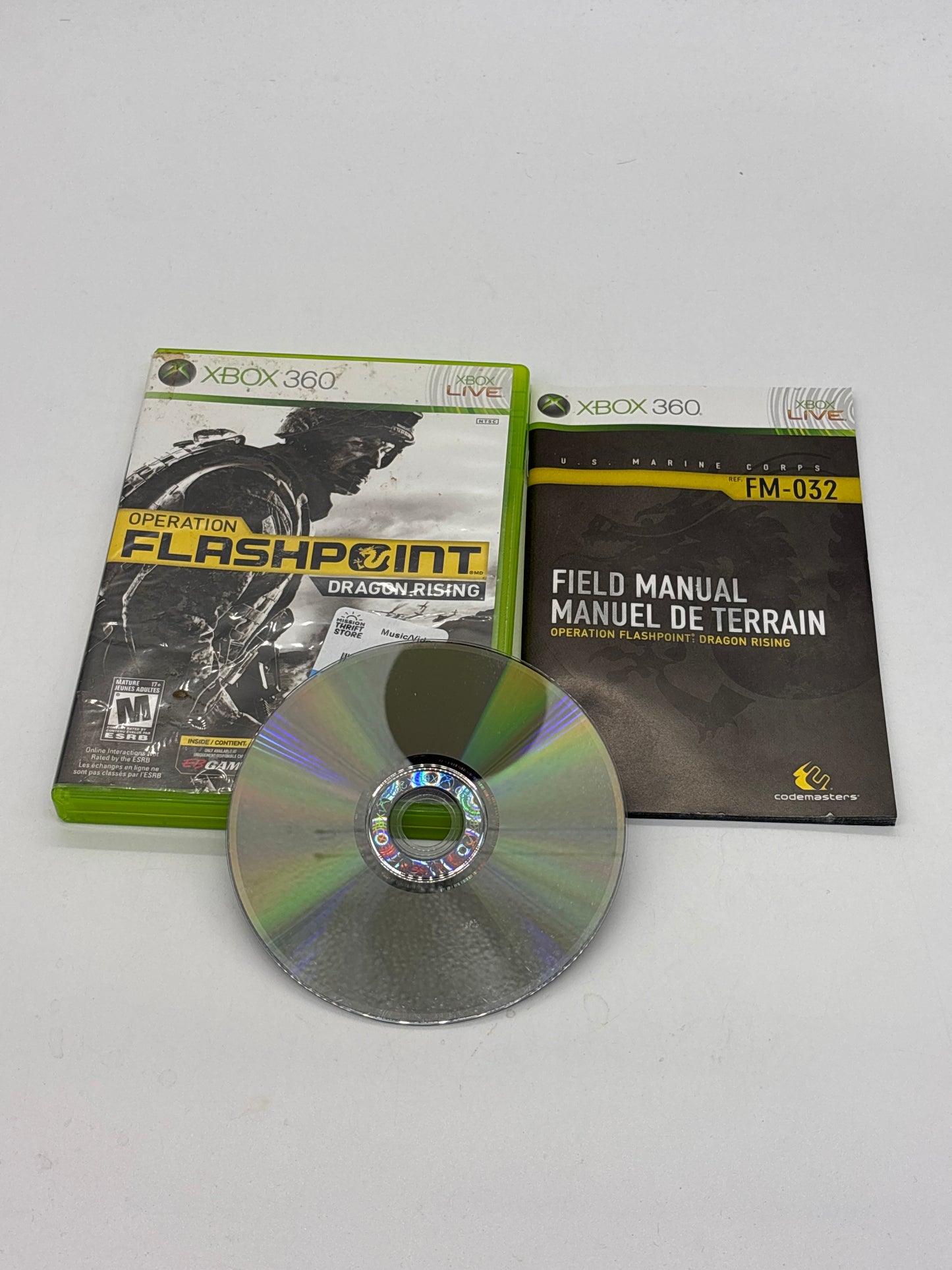 Auction Lot 129: Operation Flashpoint Dragon Rising Video Game XBOX 360 CIB