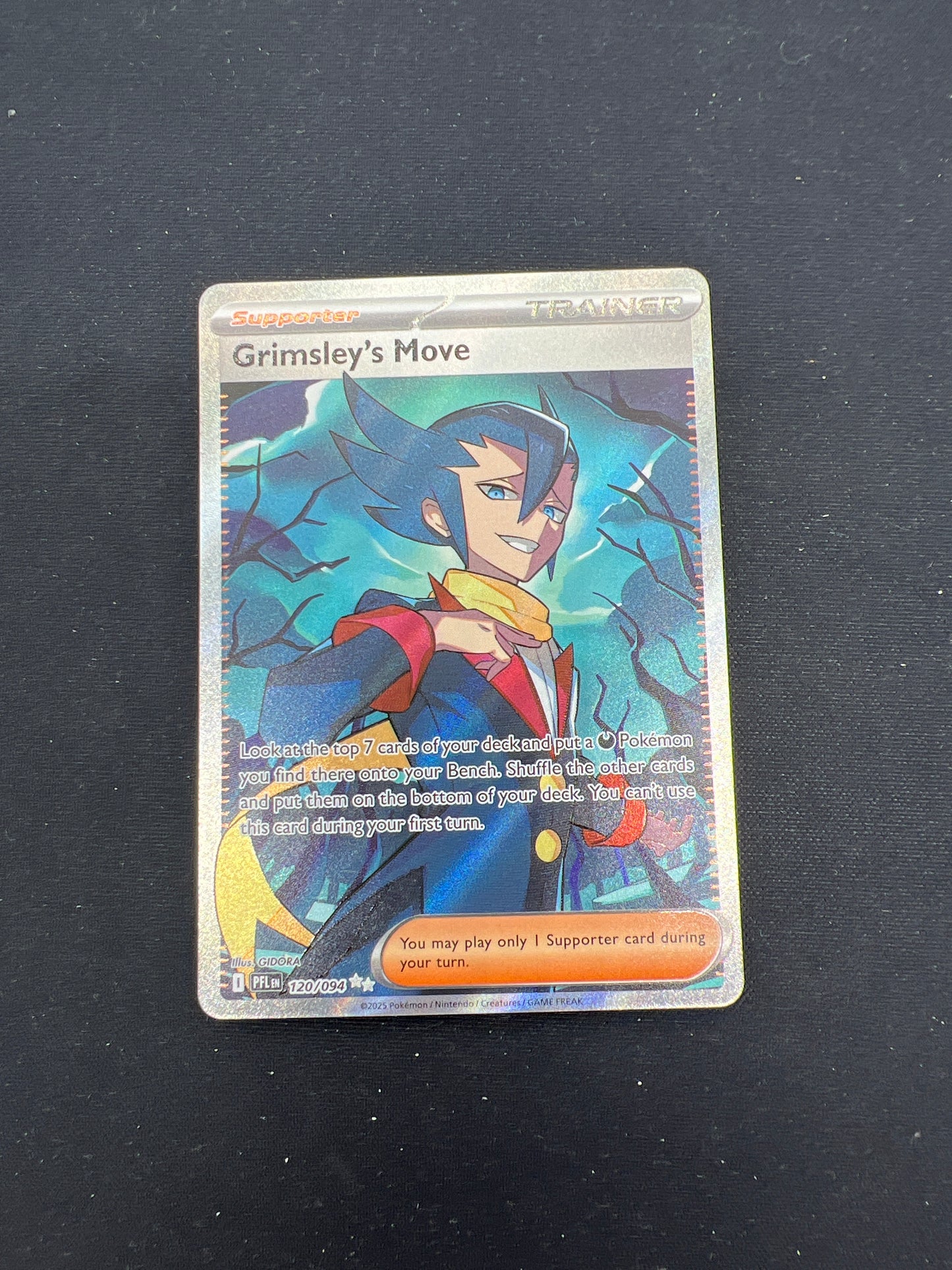 Auction Lot 230: Pokemon Cards Grimsley's Move Trainer Full Art Phantasmal Flames Conditions Vary