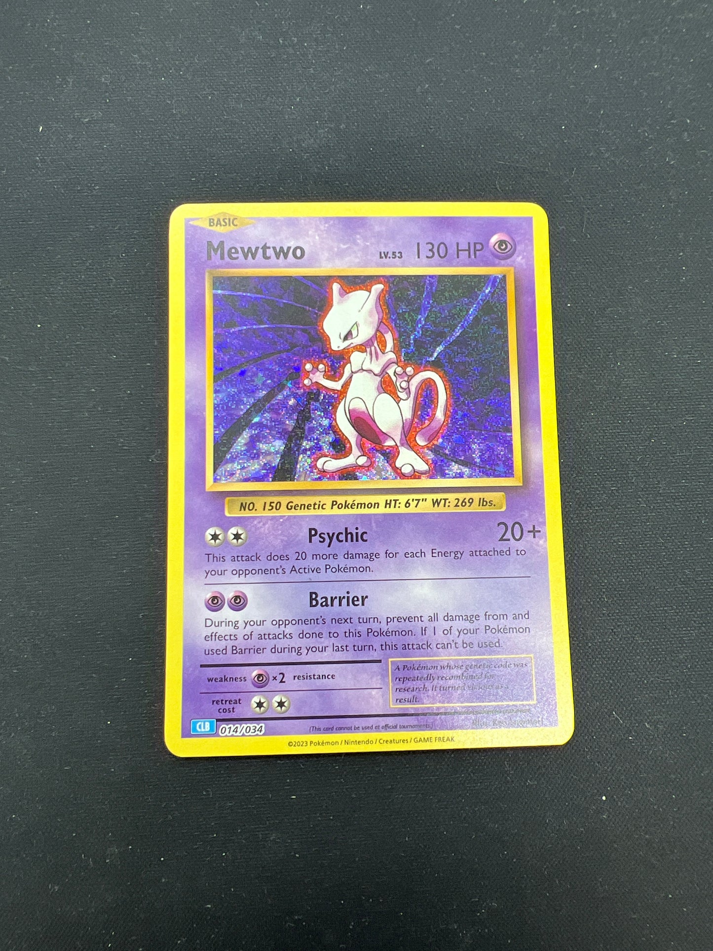 Auction Lot 172: Pokemon Cards Mewtwo Holo TCG Classic Deck Condition Vary