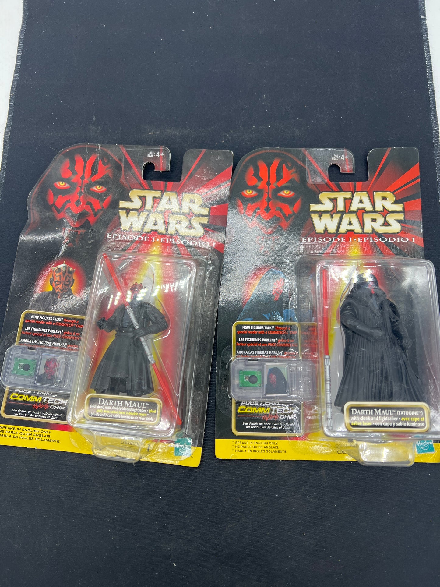 Auction Lot 68: Star Wars Darth Maul Hasbro Figures Set of 2
