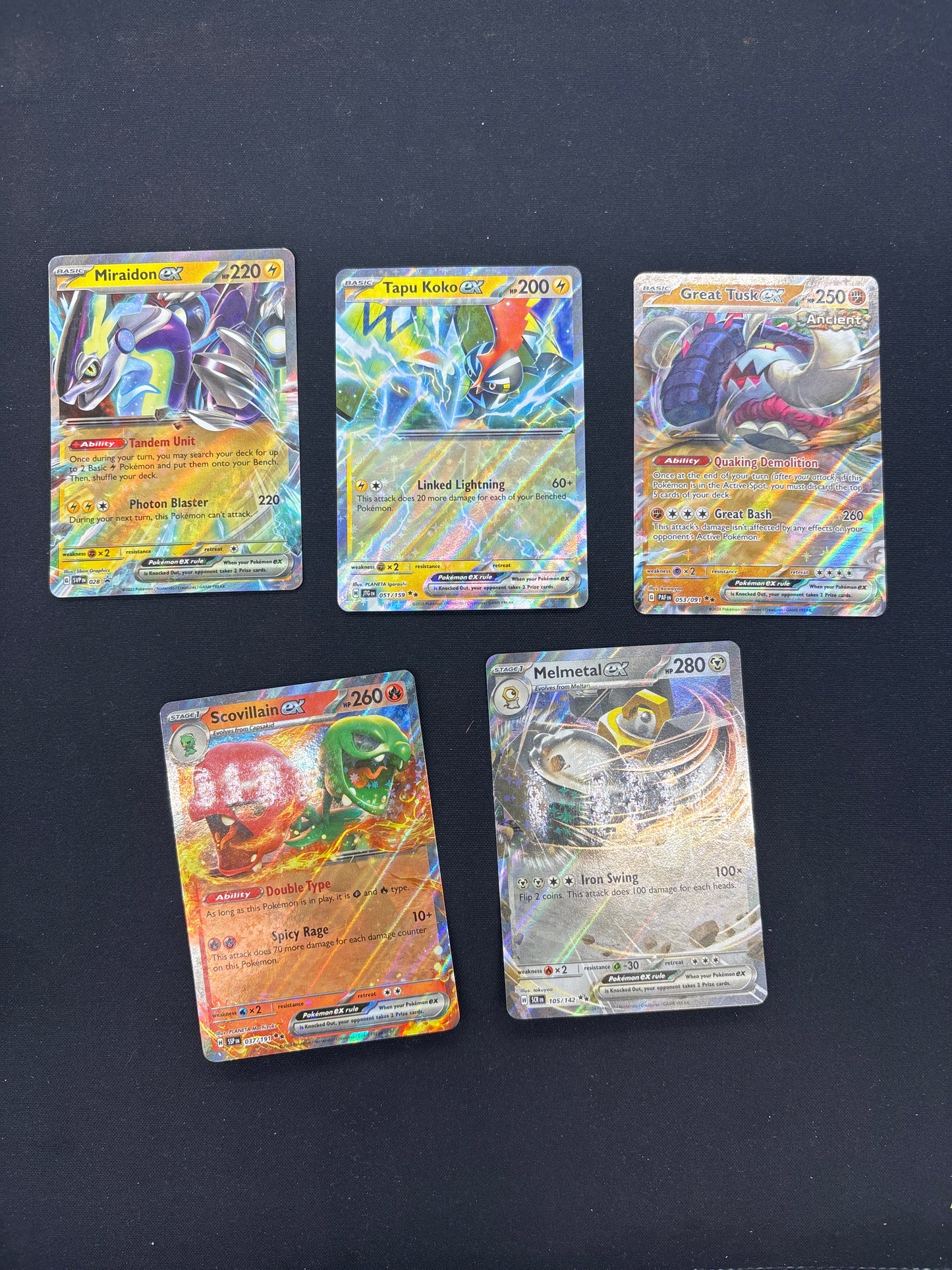 Auction Lot 276: Pokemon EX Card Lot Conditions Vary