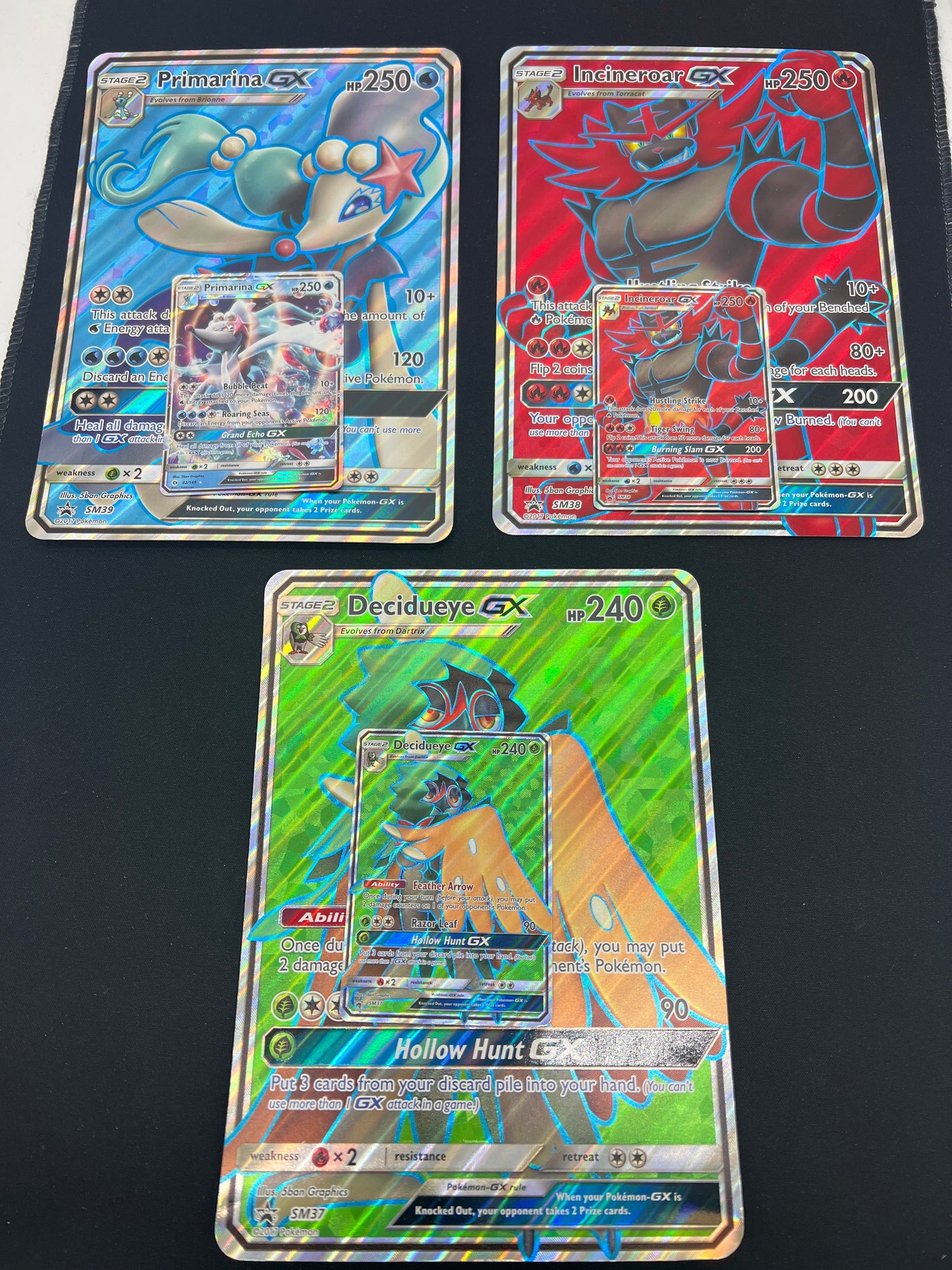 Auction Lot 213: Pokemon Cards With Jumbos Alolan Full Art Starters Conditions Vary