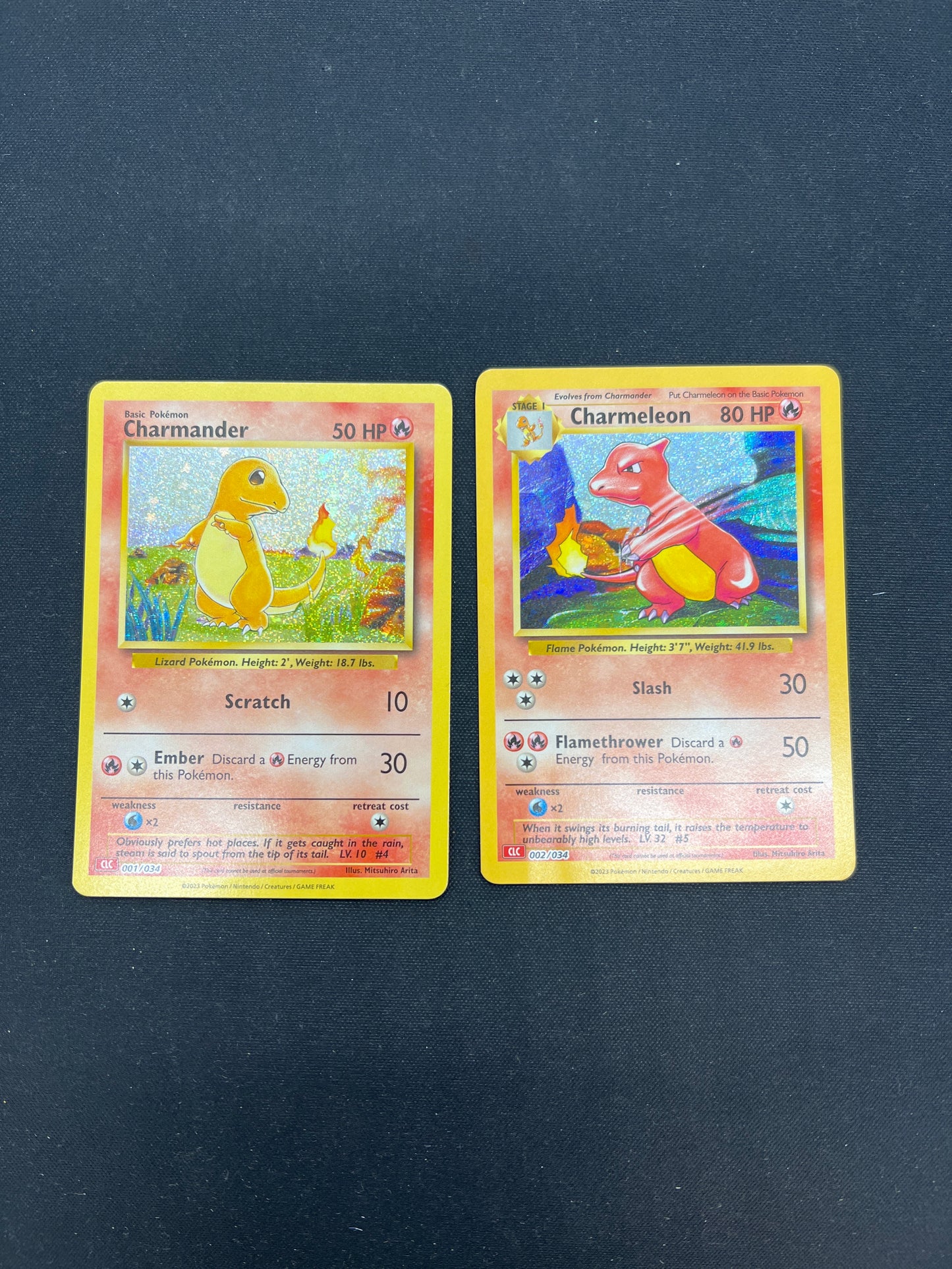 Auction Lot 244: Pokemon Cards Charmander Charmeleon Holos TCG Classic Charizard Deck Condition Vary