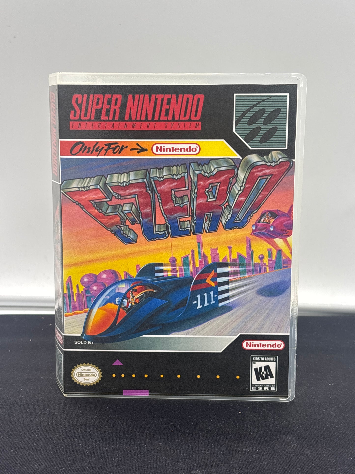 Auction Lot 107: F-Zero Empty Video Game Case SNES