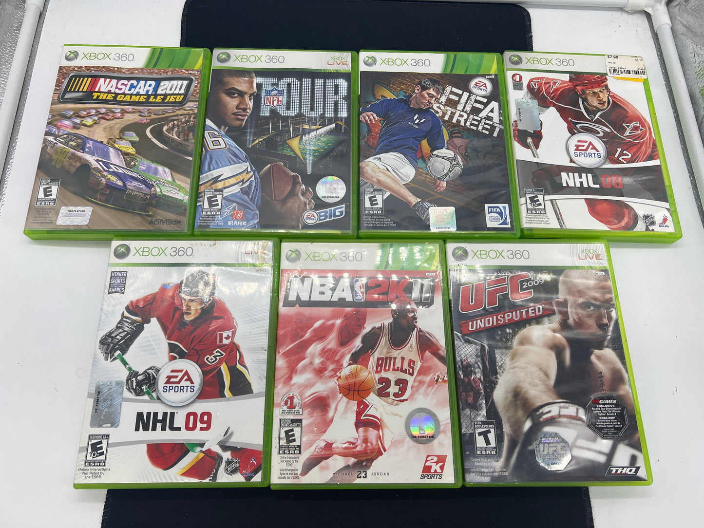 Auction Lot 220: XBOX 360 Video Game Lot of 7 Sport Titles Assorted