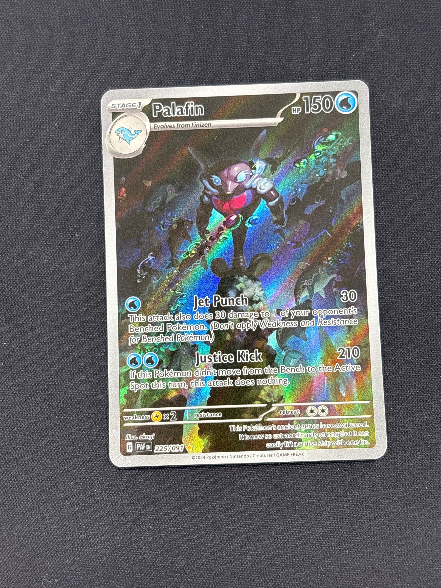 Auction Lot 254: Palafin Illustration Rare Card Conditions Vary