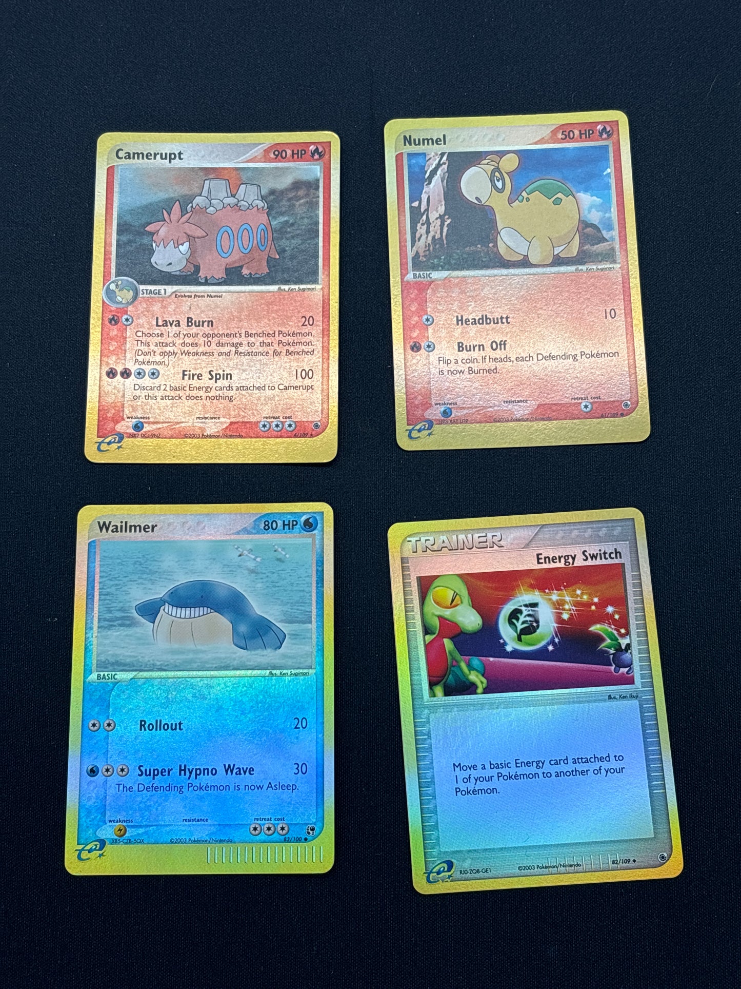 Auction Lot 70: Pokemon Reserve Holo Cards Lot 6 Conditions Vary