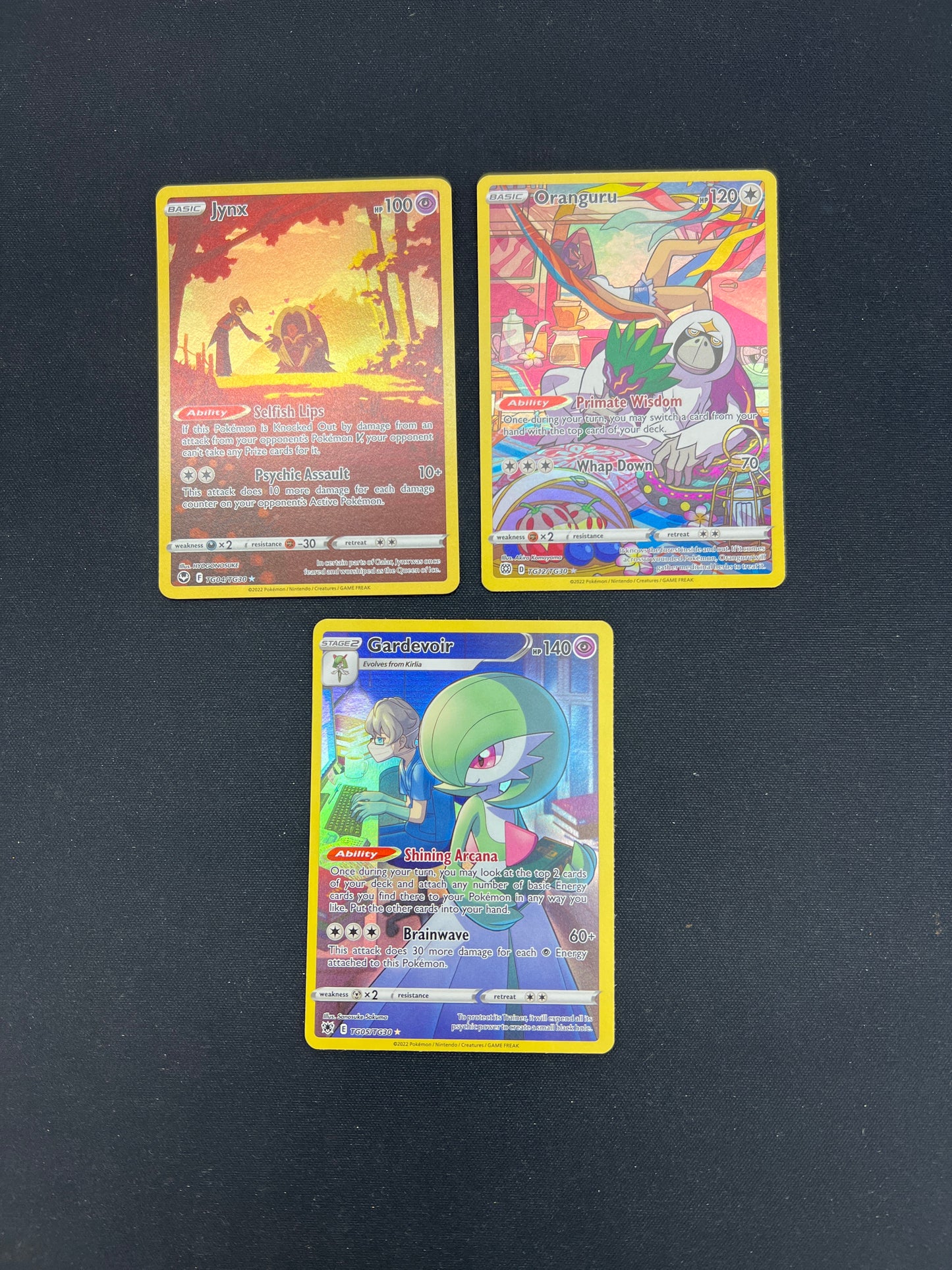 Auction Lot 230: Pokemon Cards Lot of 3 Trainer Gallery Conditions Vary