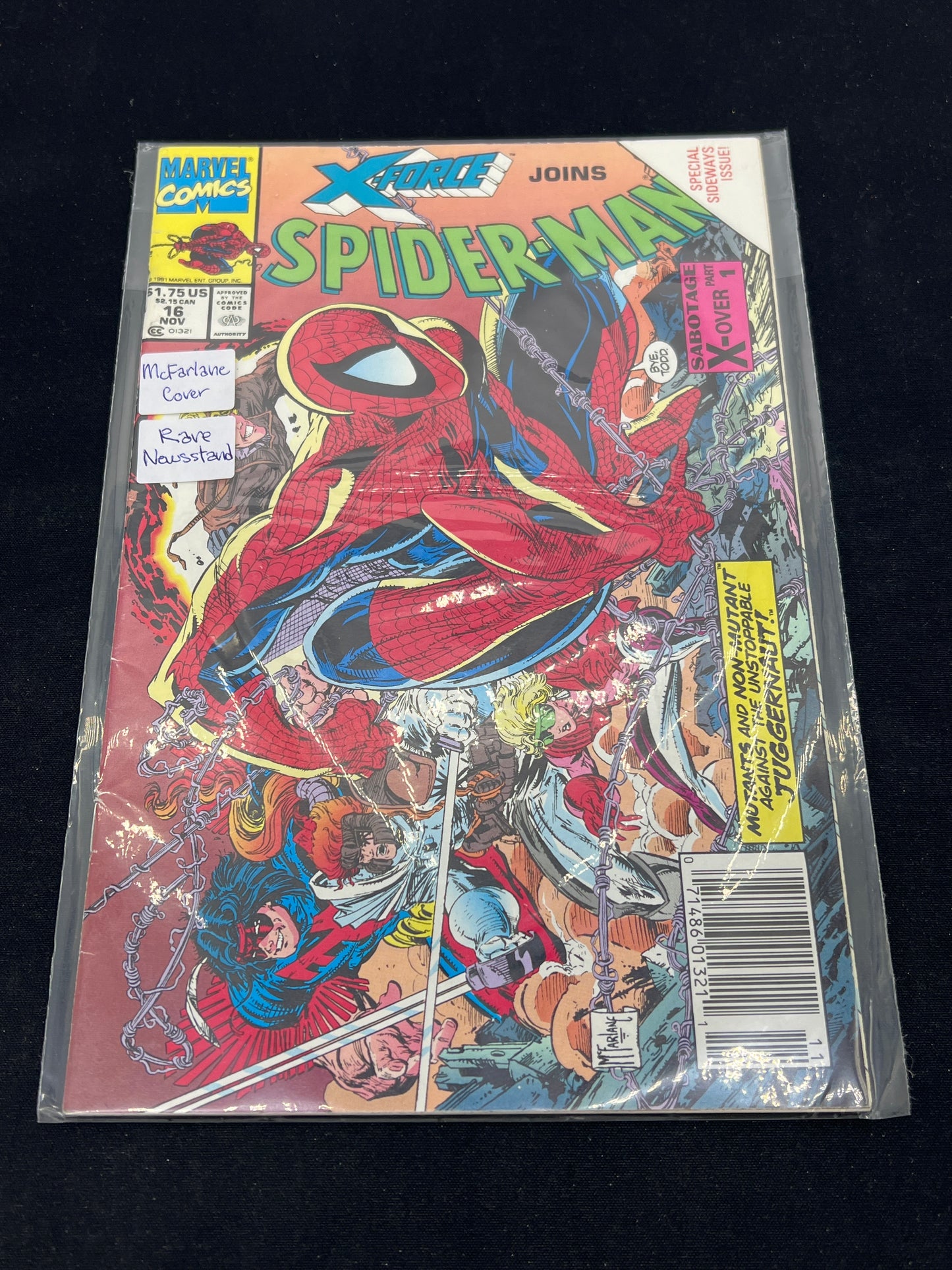 Auction Lot 303: Marvel Comics X-Force Spiderman Issue 16