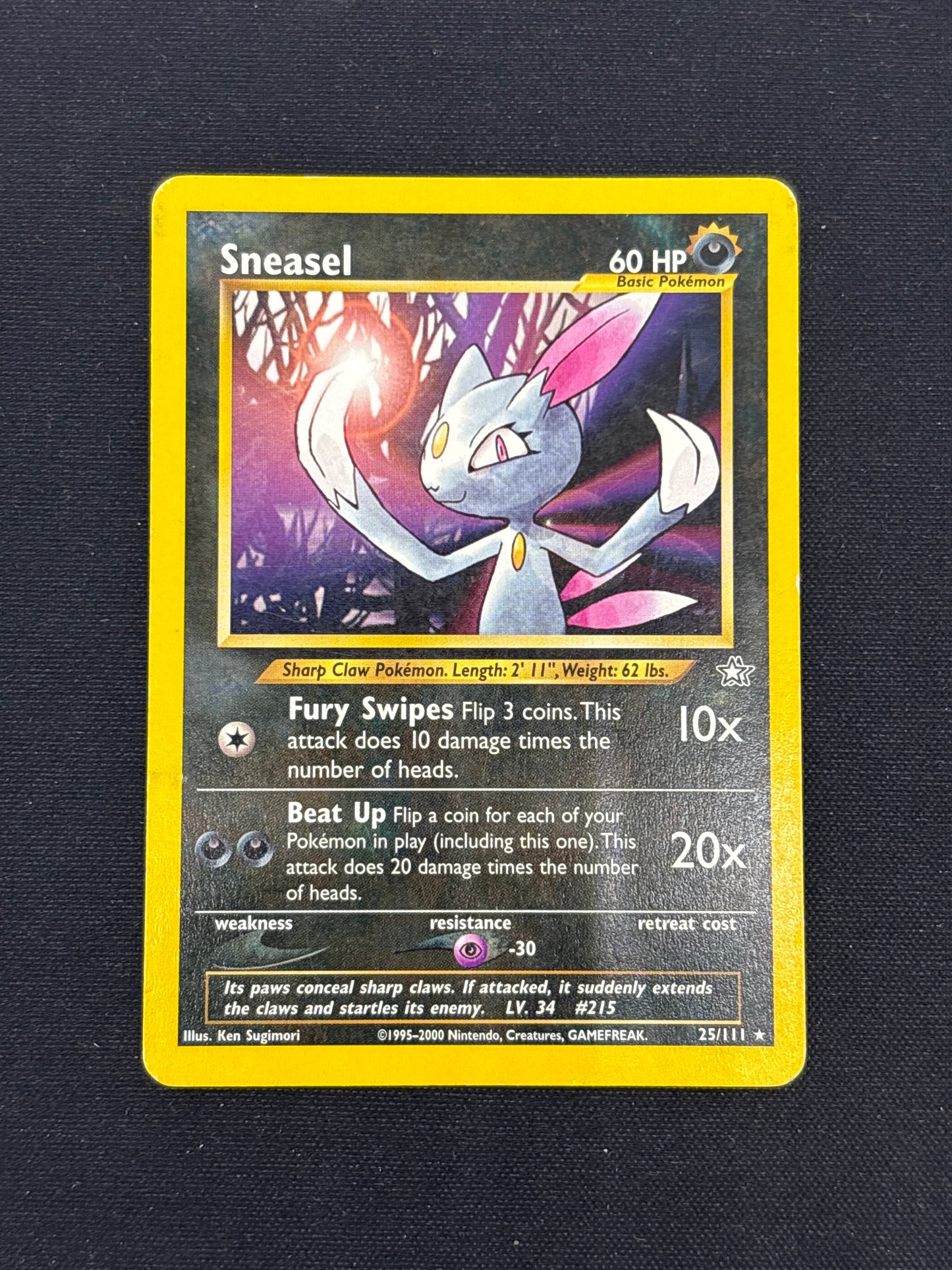 Auction Lot 171: Sneasel Neo Genesis Card Conditions Vary