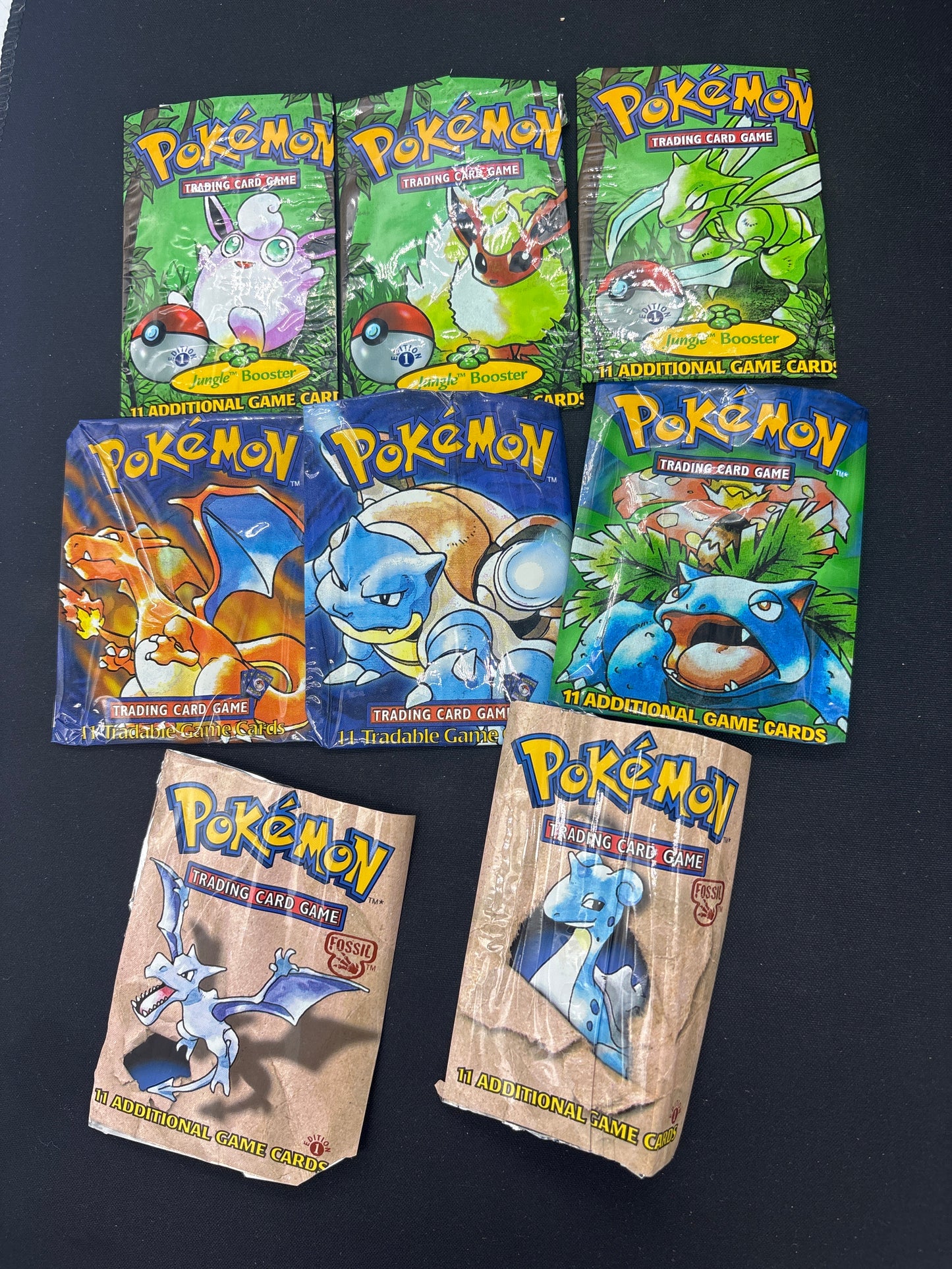 Auction Lot 59: Pokemon WOTC 1st Edition Loose Pack Foil Empty Lot