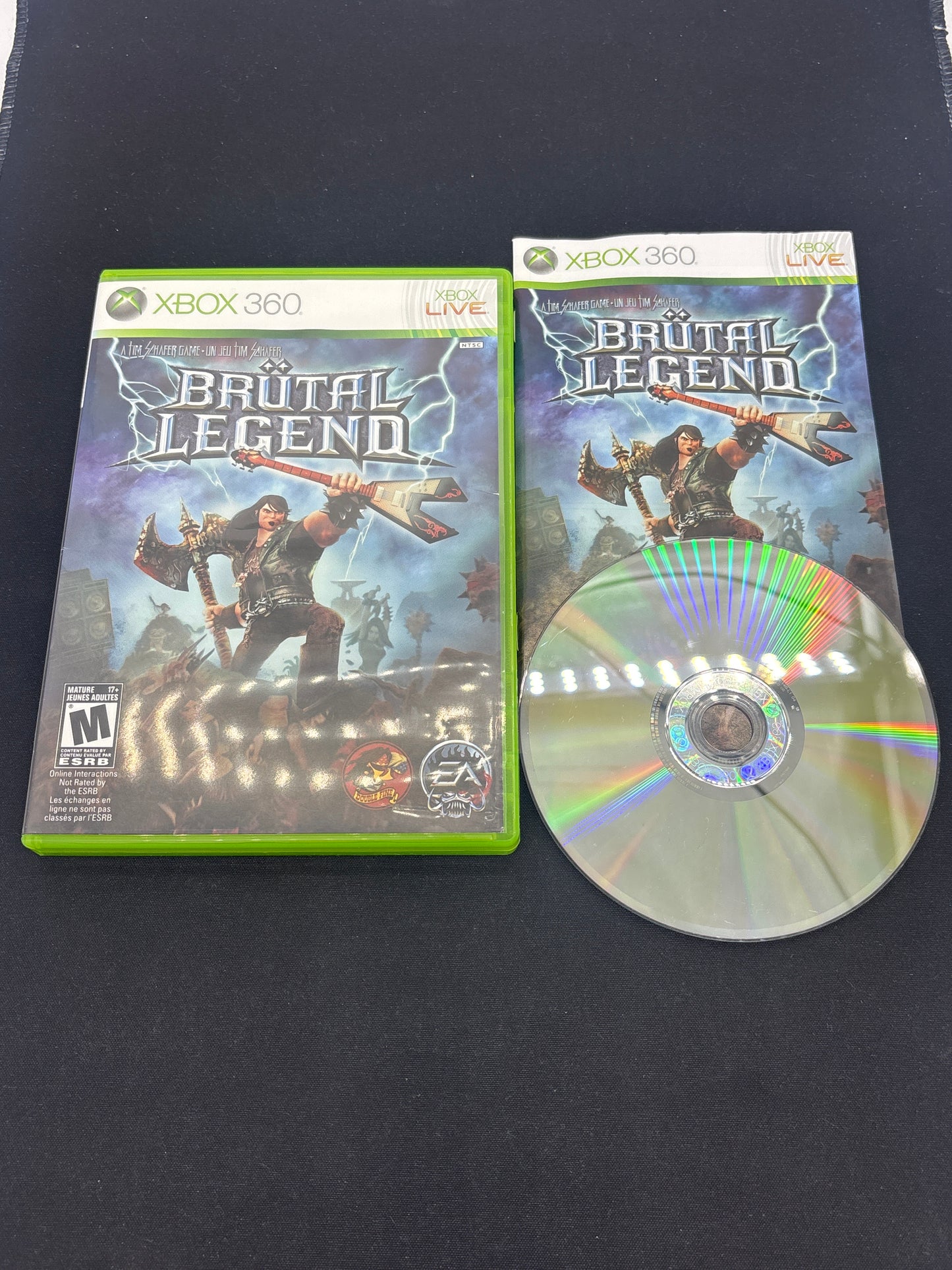Auction Lot 175: XBOX 360 Video Game Brutal Legend CIB