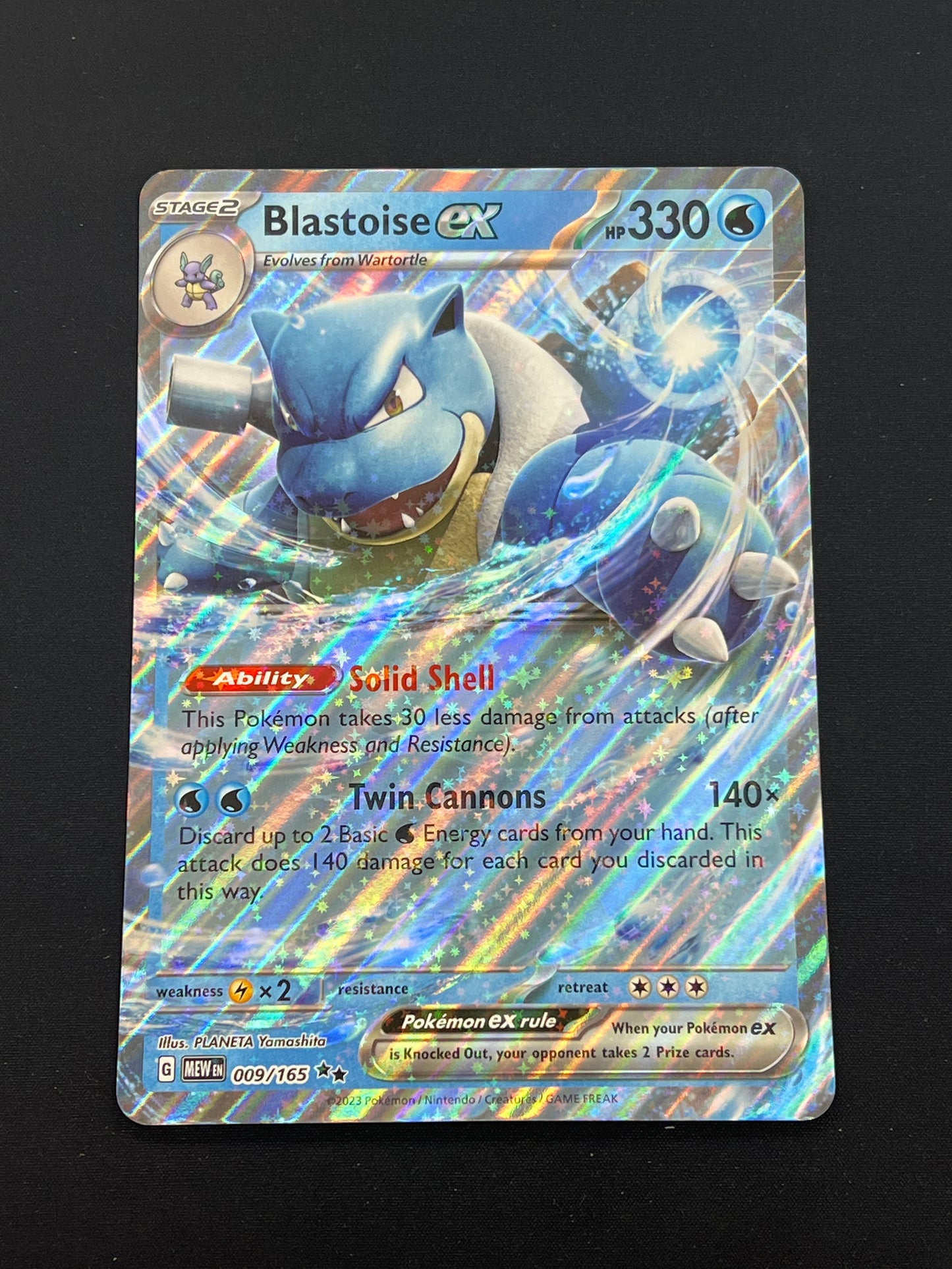 Auction Lot 113: Pokemon Cards Blastoise EX Jumbo Card Condition Vary