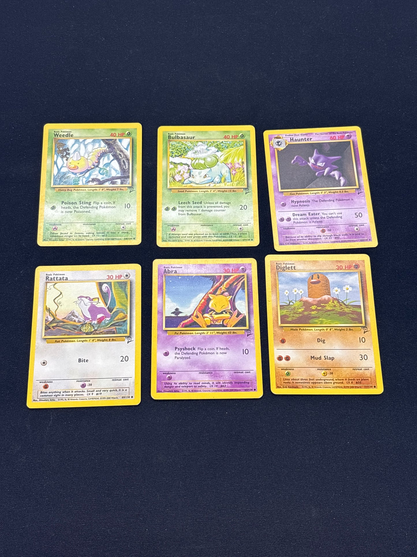 Auction Lot 44: Pokemon WOTC Base Set Card 2 Lot Conditions Vary