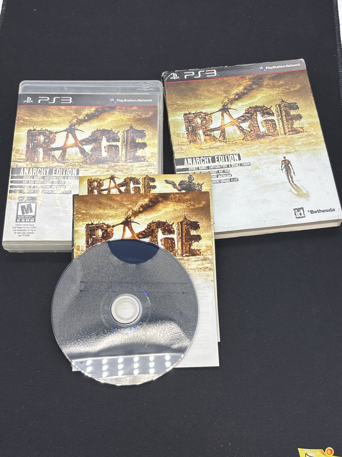 Auction Lot 121: Rage Anarchy Edition Sleeved Video Game PlayStation 3 CIB
