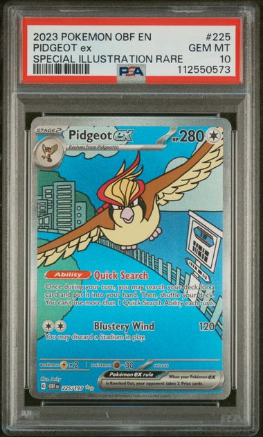Pidgeot EX SIR PSA 10