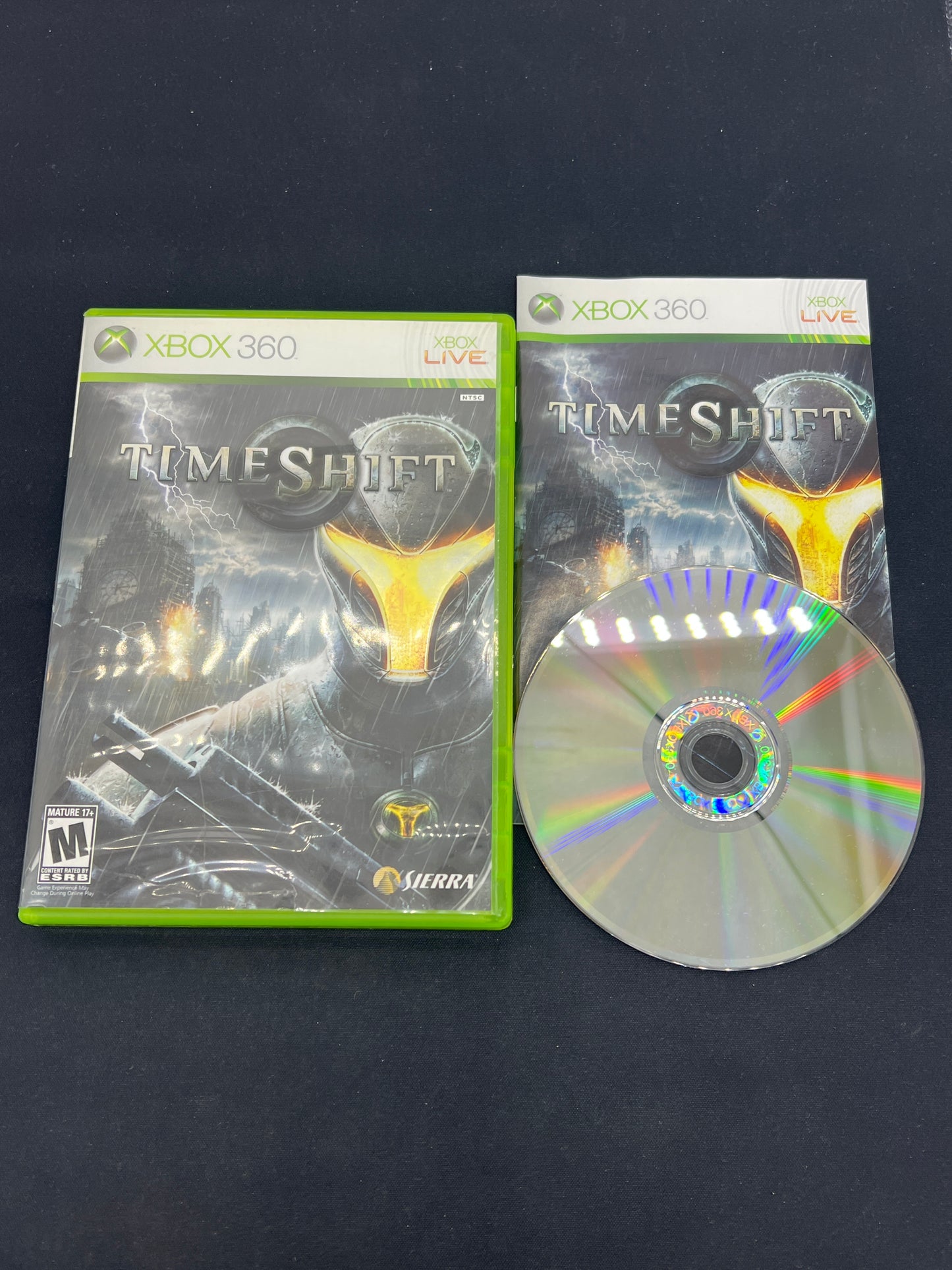 Auction Lot 184: XBOX 360 Video Game Time Shift CIB